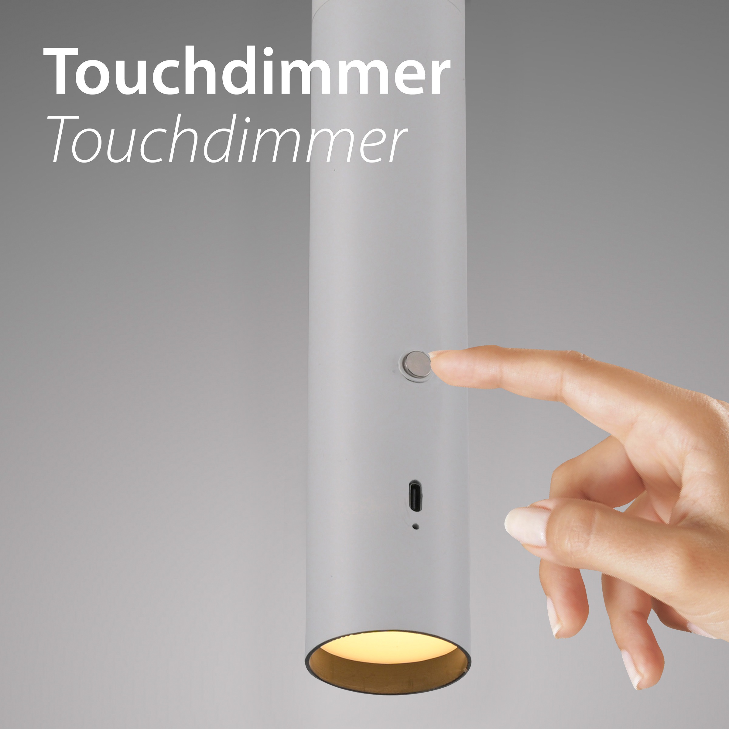 JUST LIGHT Pendelleuchte »ATTACH«, 1 flammig, Leuchtmittel LED-Modul | LED fest integriert, Akkuleuchte