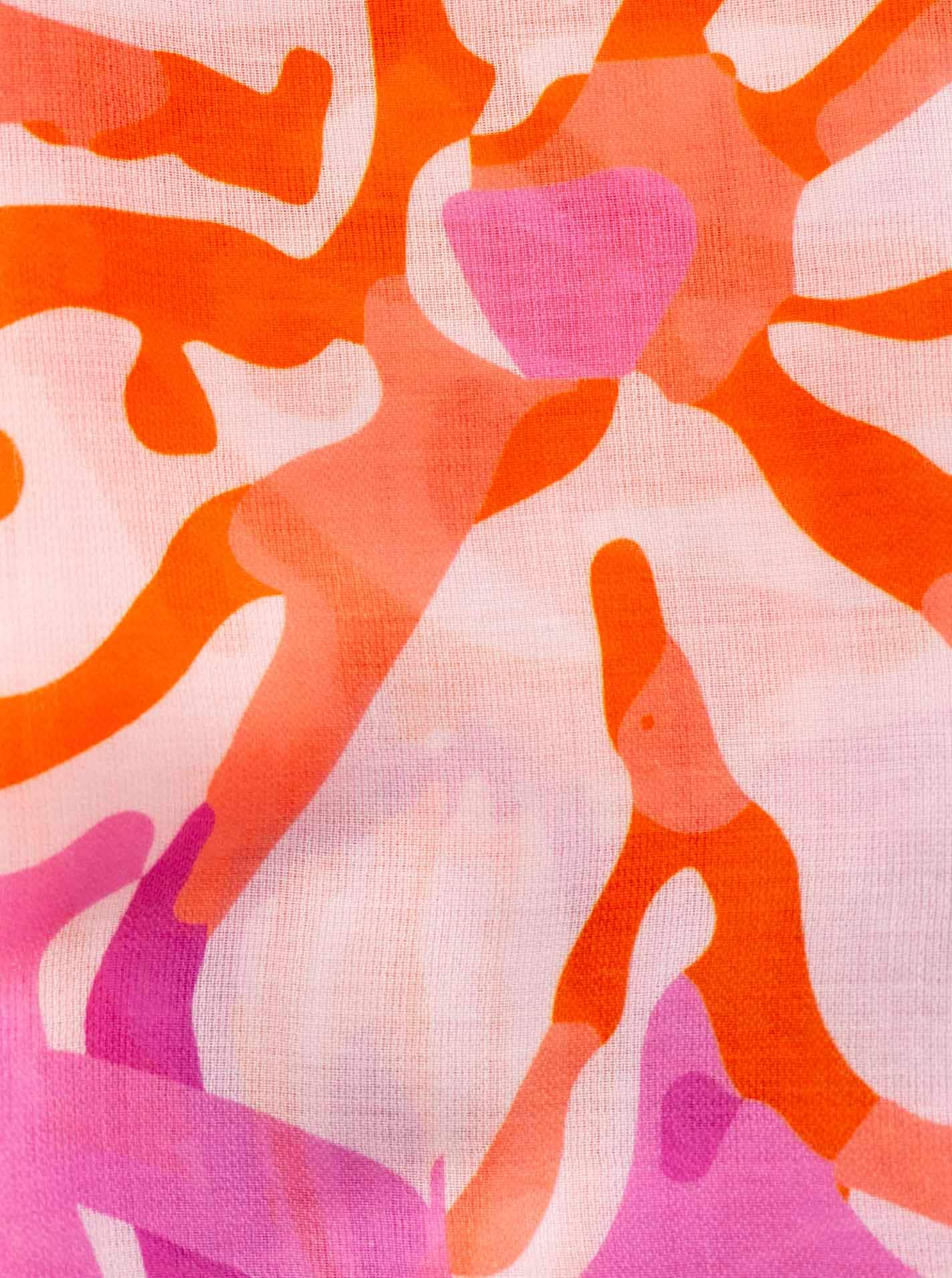 Zwillingsherz Schal »"Flower Paradise"« florales, farbenfrohes Muster, transparent