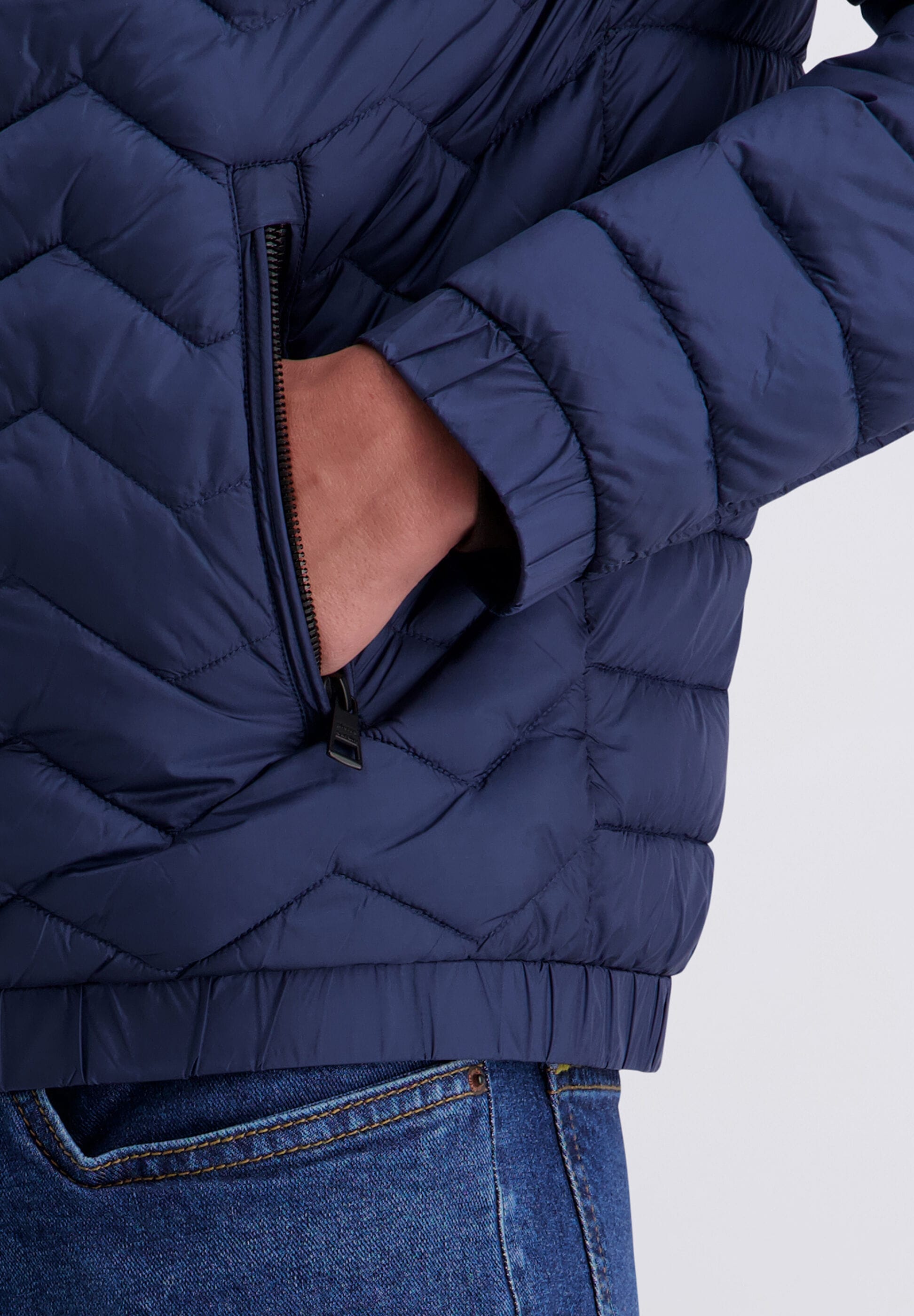 Pierre Cardin Winterjacke »Pierre Cardin Jacke« ohne Kapuze mit leichter Wattierung