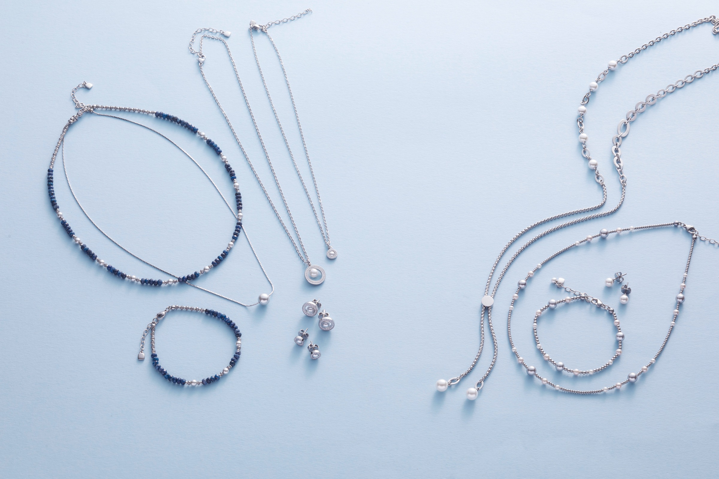 LEONARDO Armband »Anjana« mit Sodalith - mit Glasperle, Perle (imitiert)