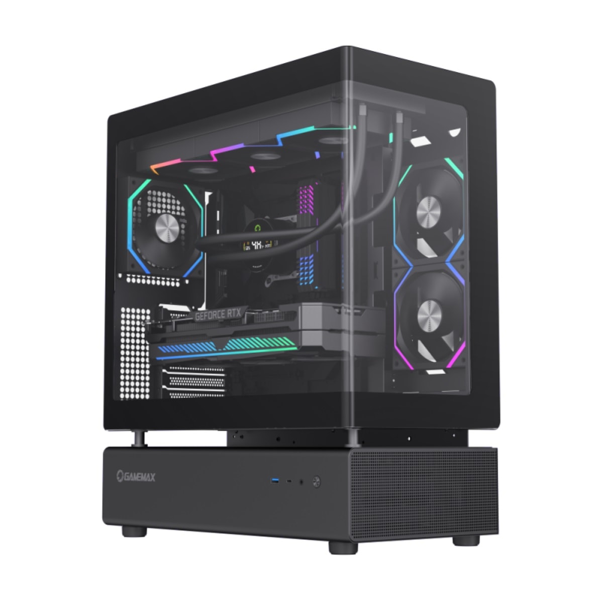 GAMEMAX Gaming-PC »N80 BK 7412«, Windows 11, DDR5 RAM, Gen4 SSD