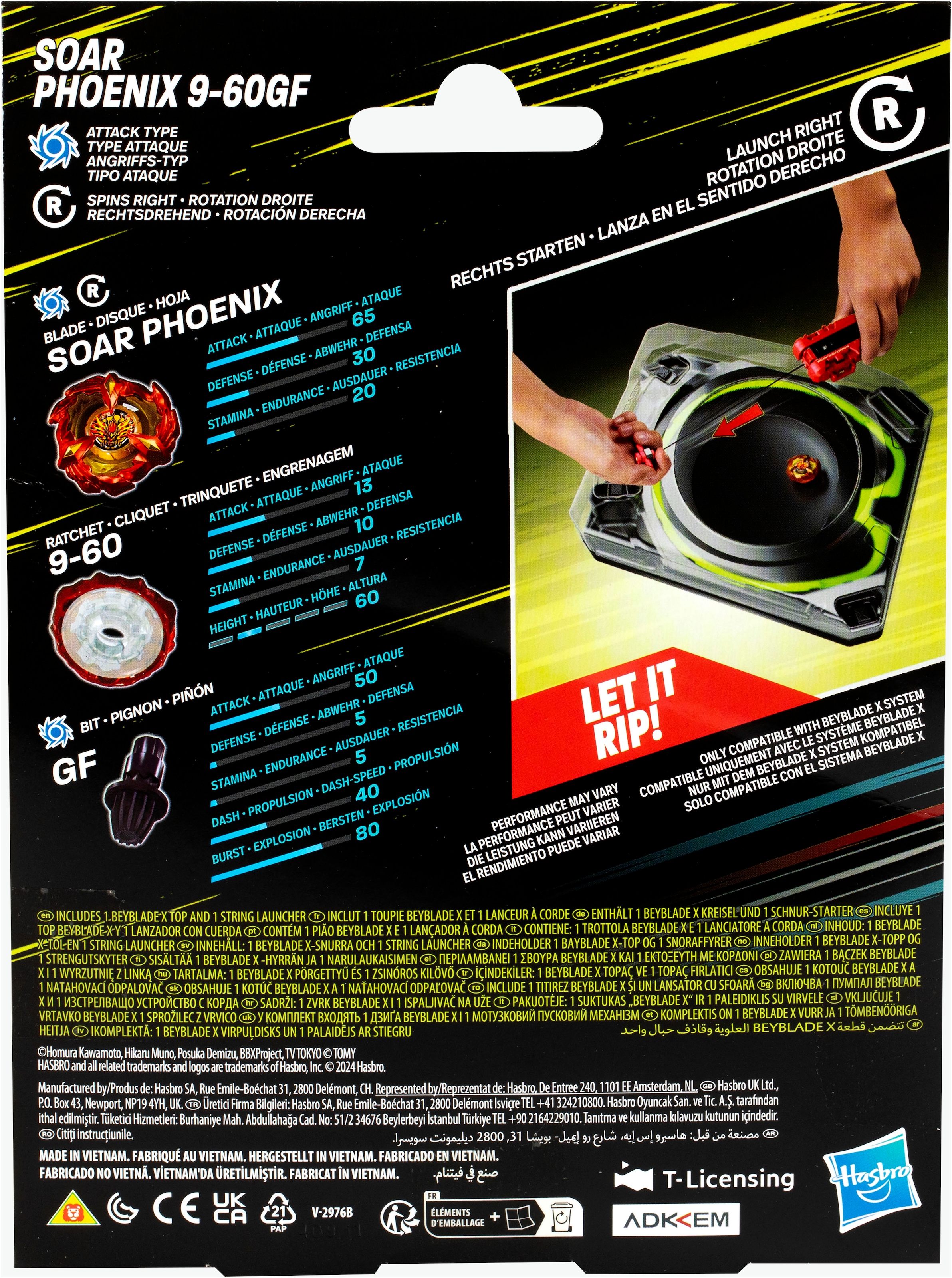 Hasbro Speed-Kreisel »Beyblade X Soar Phoenix Deluxe Schnur-Starter Set«