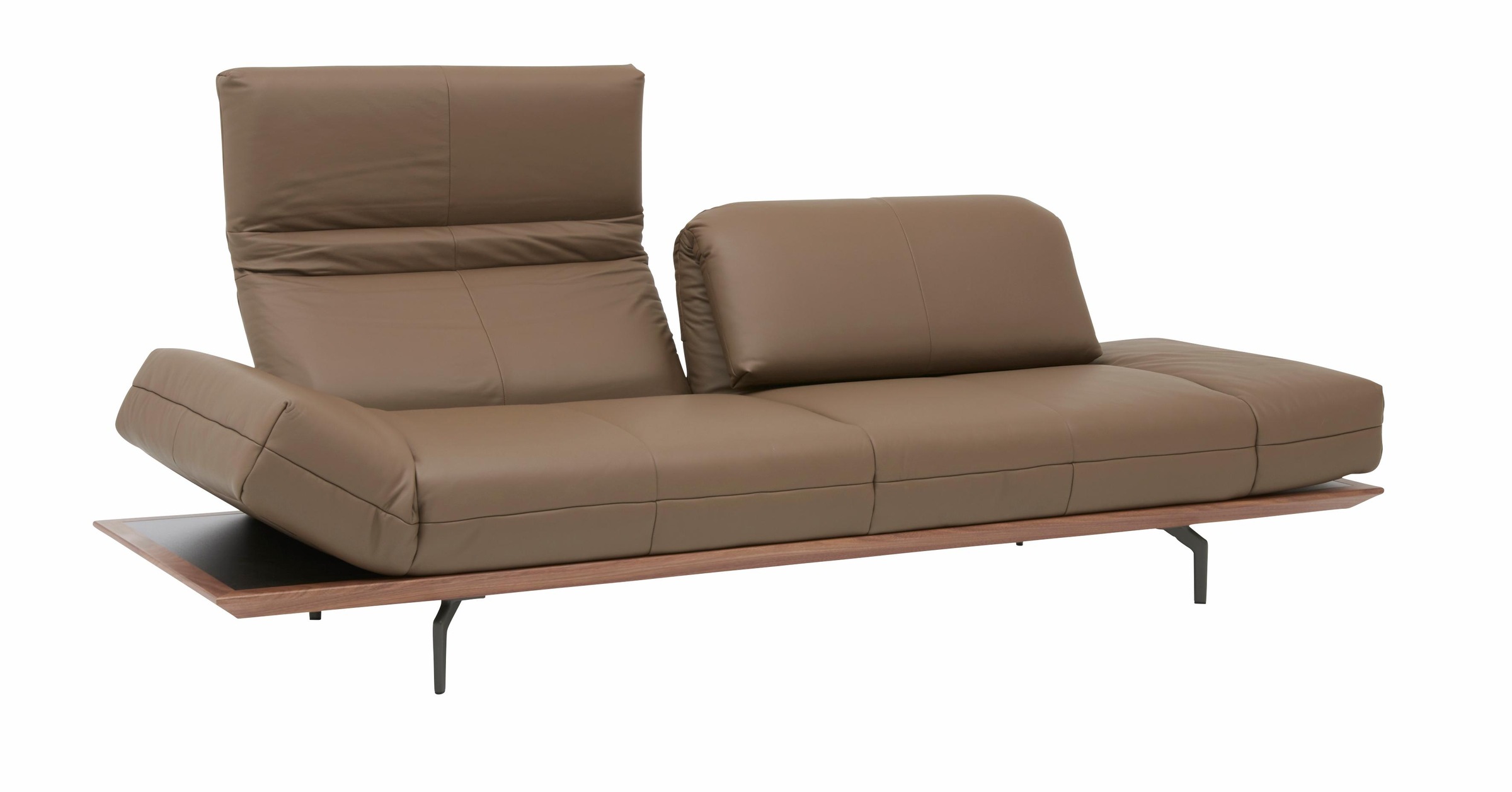 Creation BY ROLF BENZ 4-Sitzer »CR.420, Designsofa, Loungesofa«, in 2 Qualitäten, Holzrahmen in Eiche Natur oder Nußbaum, Breite 252 cm