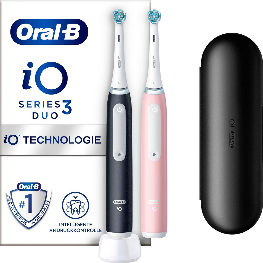 Oral-B Elektrische Zahnbürste »iO Series 3 Doppelpack«, 2 St. Aufsteckbürsten