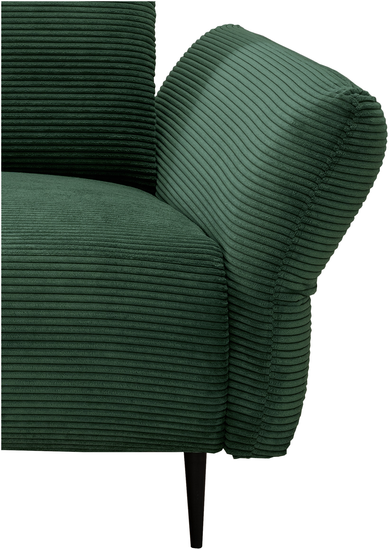 Home affaire Ecksofa »Lazio modern und bequem, schmale Armlehnen, tolle Detailverarbeitung« zwei verschiedene Fußfarben wählbar