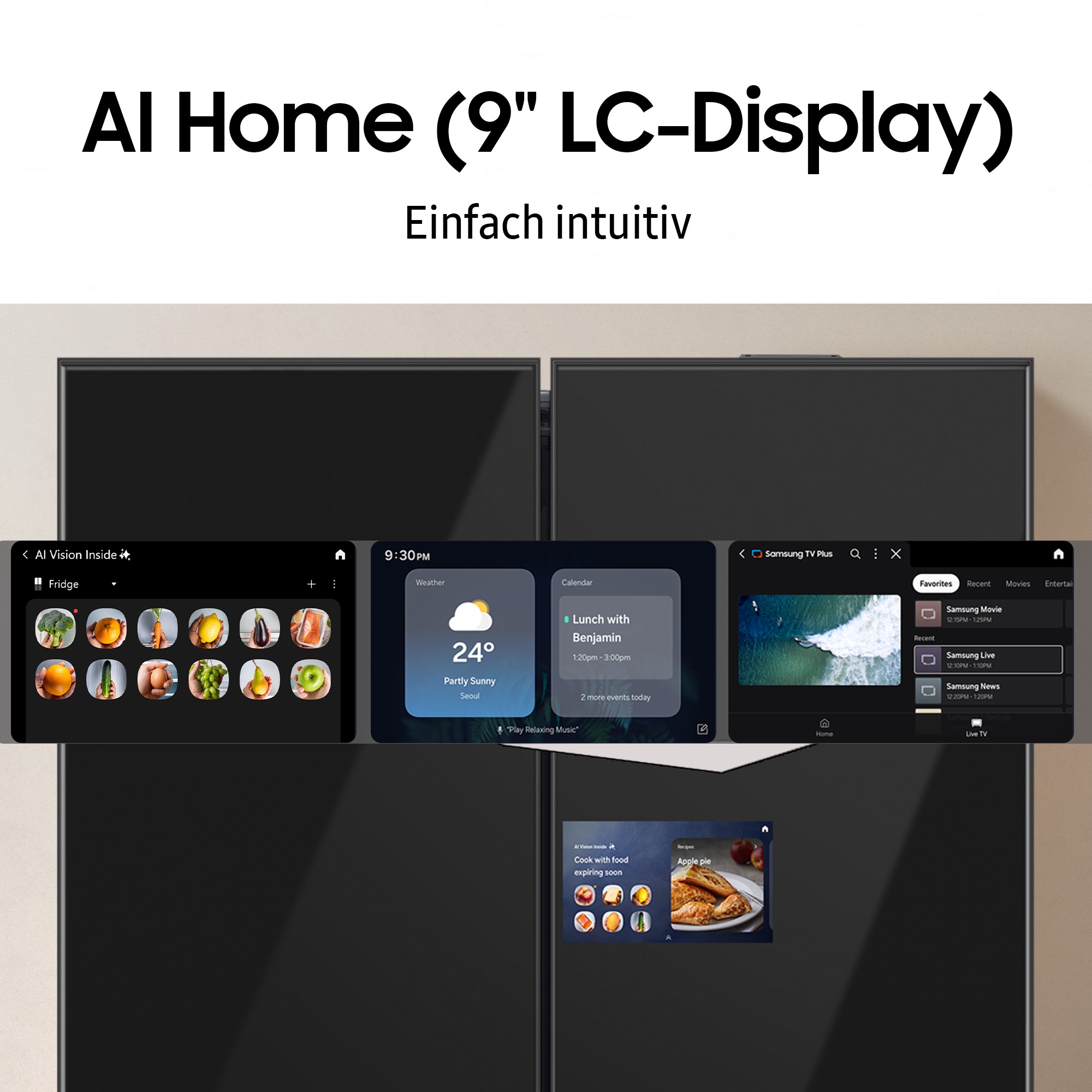 Samsung Side-by-Side RS94F »RS90F65EDF« 178,4 cm hoch 91,2 cm breit Separate Temperaturregelung für Kühl- und Gefrierbereich