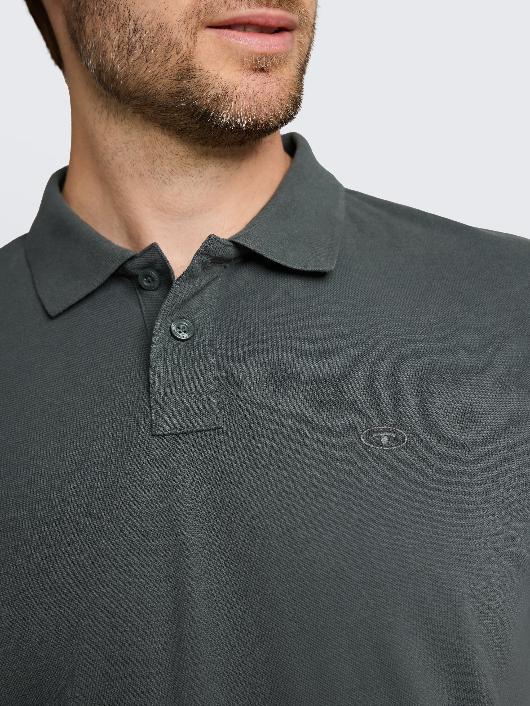 TOM TAILOR Poloshirt Poloshirt mit Logostickerei