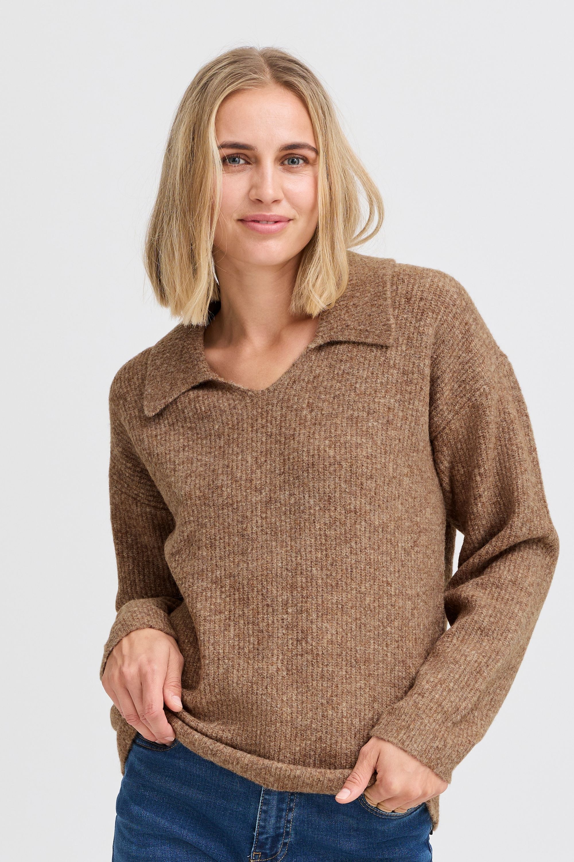 Pulz Jeans Strickfleece-Pullover »Strickpullover PZASTRA V-Neck Pullover«