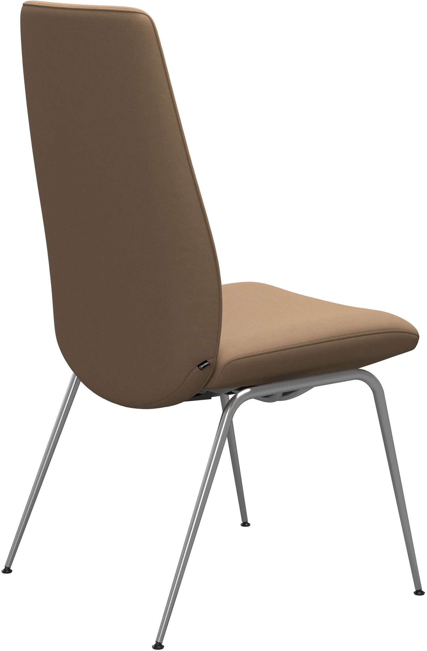 Stressless® Polsterstuhl »Laurel«, Microfaser DINAMICA, High Back, Größe L, mit Beinen aus Stahl in Chrom glänzend