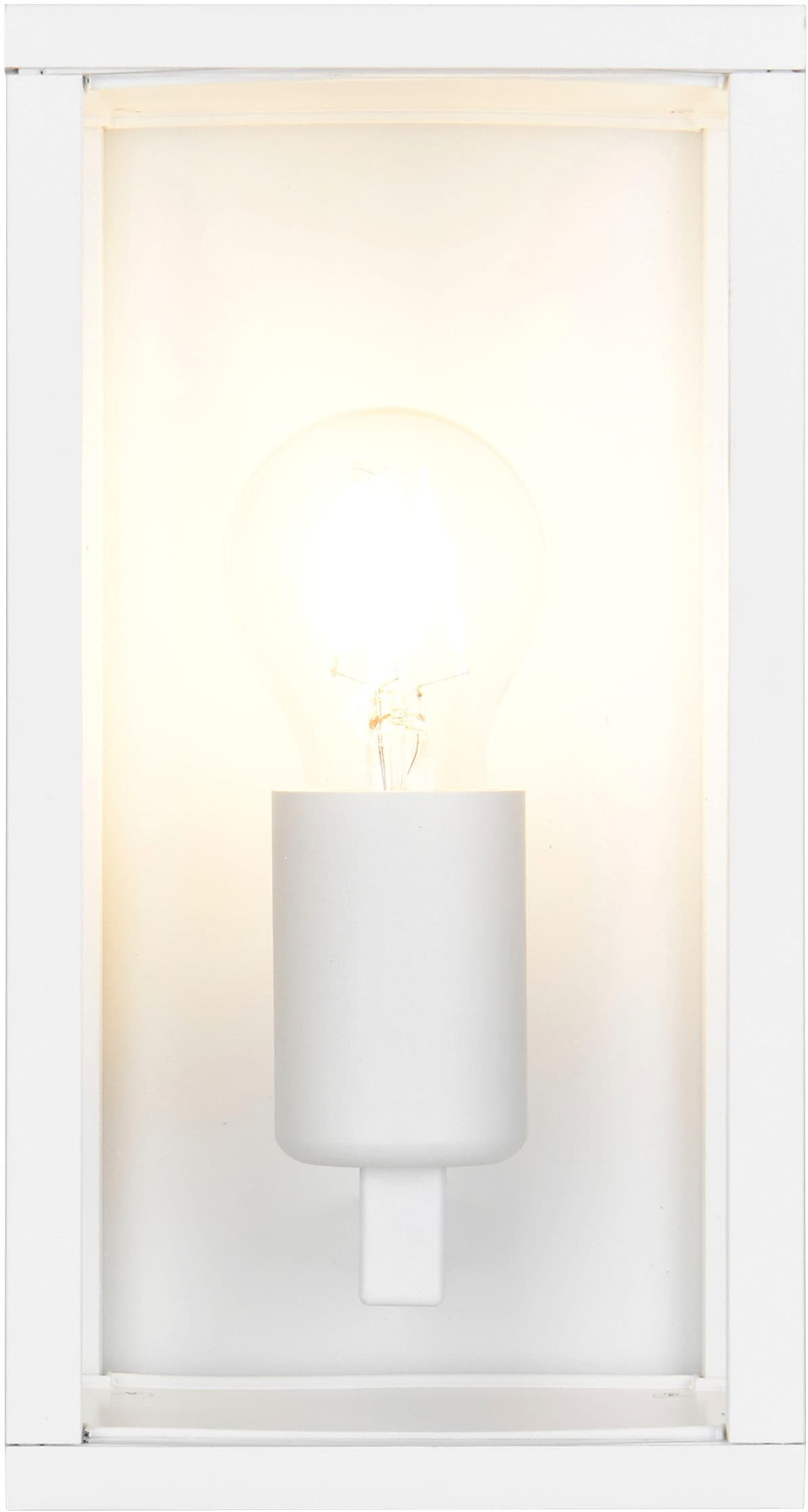 TRIO Leuchten Außen-Wandleuchte »GARONNE, Fassadenbeleuchtung, Wandlampe exkl 1x E27 max 60W, IP44« E27 1 Stk. warmweiß - kaltweiß Wandleuchte Garten Terrasse, mit Glasschirm Höhe 26cm Breite 14cm