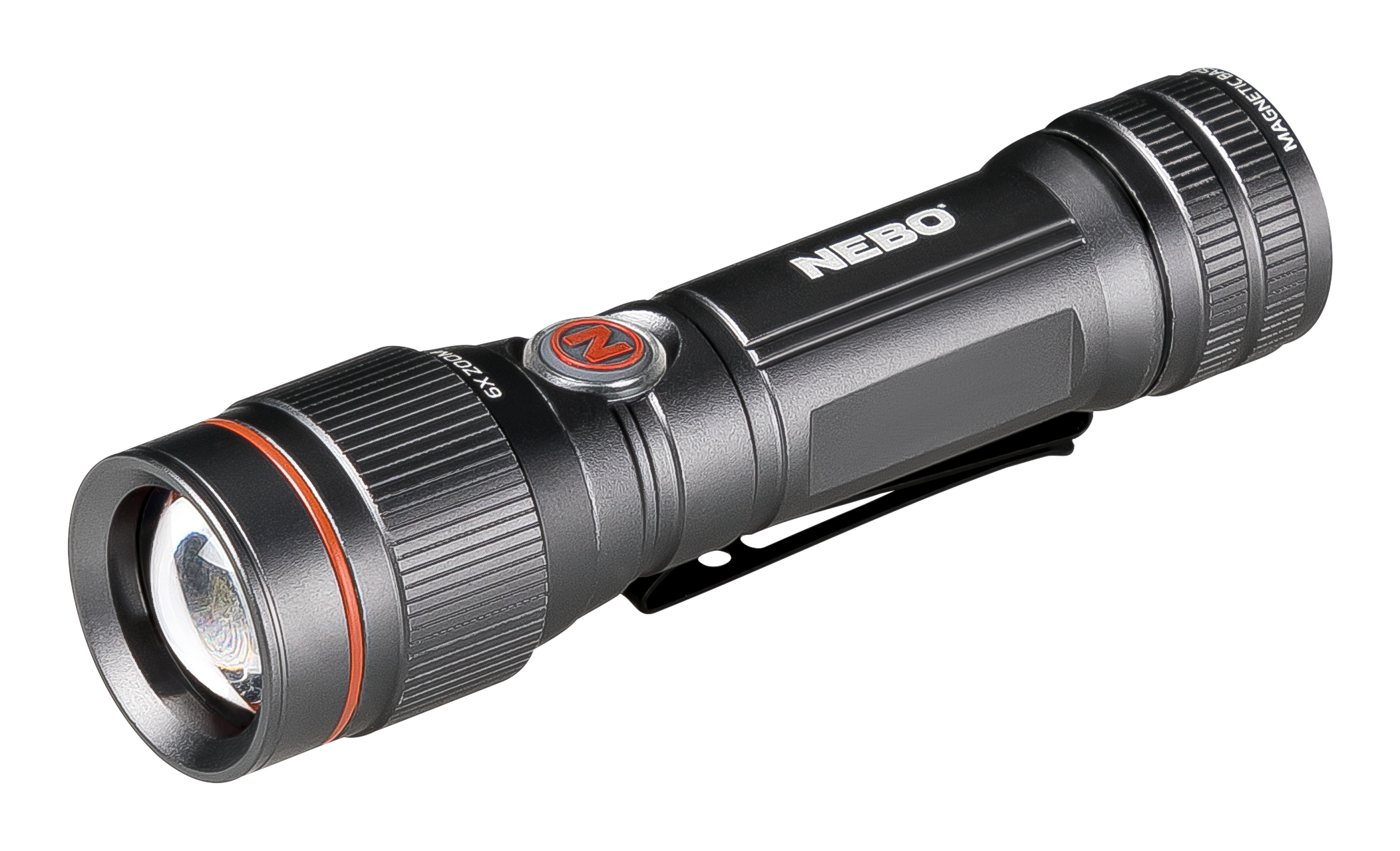 NEBO LED Taschenlampe »DAVINCI™ 450L FLEX«, wiederaufladbar, auch Batteriebetrieb möglich, 6-fach Zoom, Magnetfuß