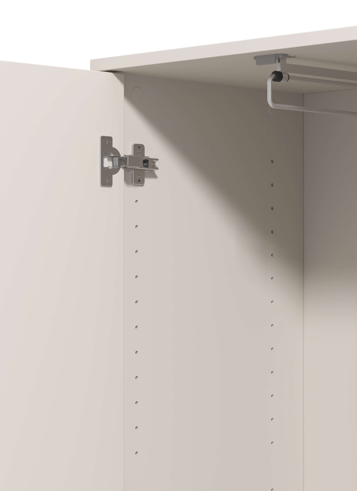 Home affaire Garderobenschrank »Arran, Stauraumschrank, Flurschrank, ausziehbare Kleiderstange« Spiegeltür, zwei Regale. Gesamtbreite 54,5 cm