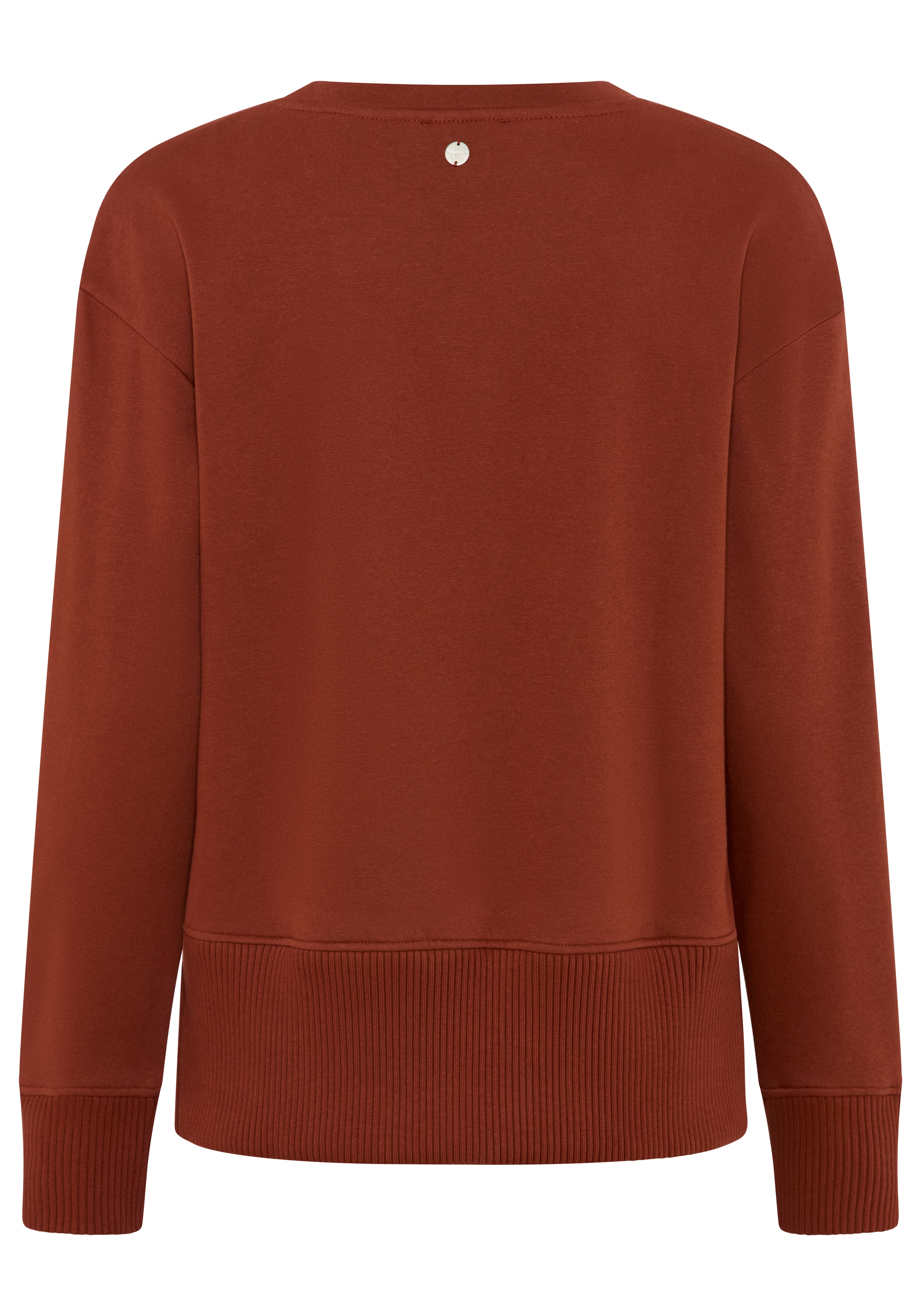 Tamaris Sweatshirt »mit seitlichen Reißverschlüssen«, aus elastischer Baumwollqualität
