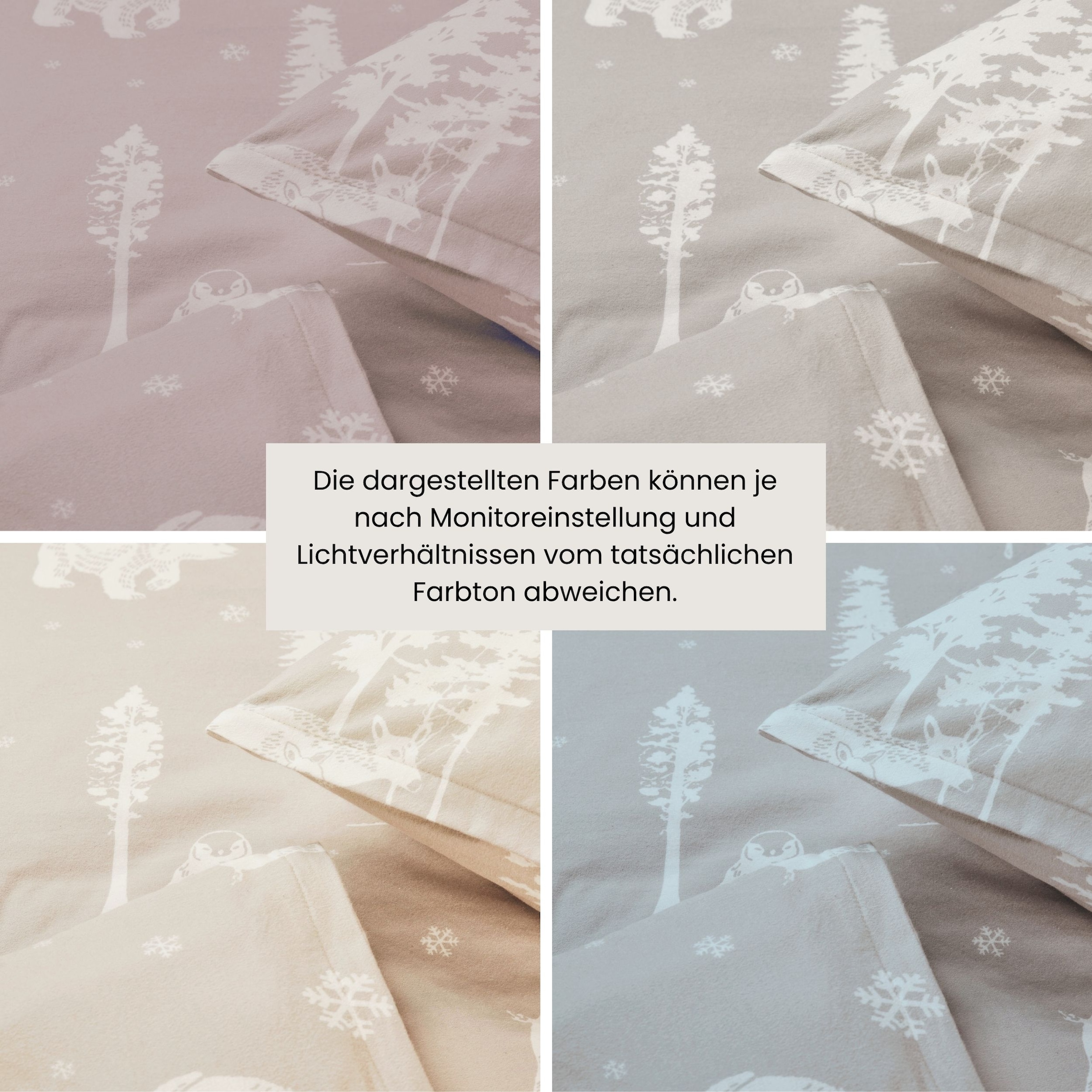 Schiesser Bettwäsche »Nordic aus weichem Baumwoll-Feinbiber mit nordischem Muster« 2 Stk. OEKO-TEX® MADE IN GREEN
