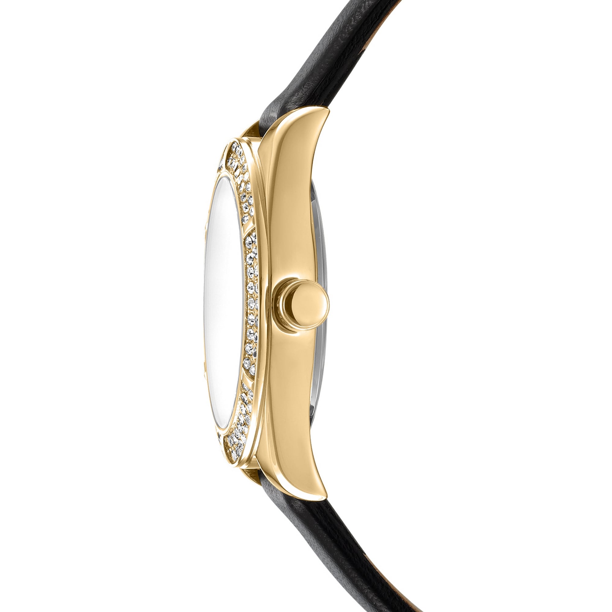 DKNY Quarzuhr »Evening Watch« Armbanduhr, Damenuhr, Lederarmband, analog