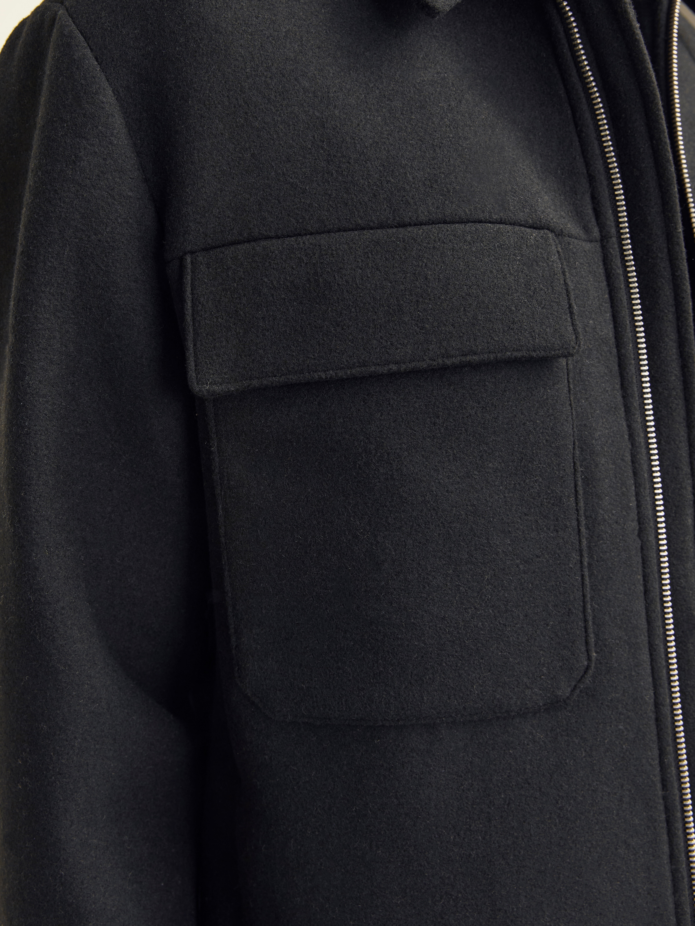Jack & Jones Wolljacke »JPRCCRUSSEL WOOL BLEND JACKET SN«, ohne Kapuze