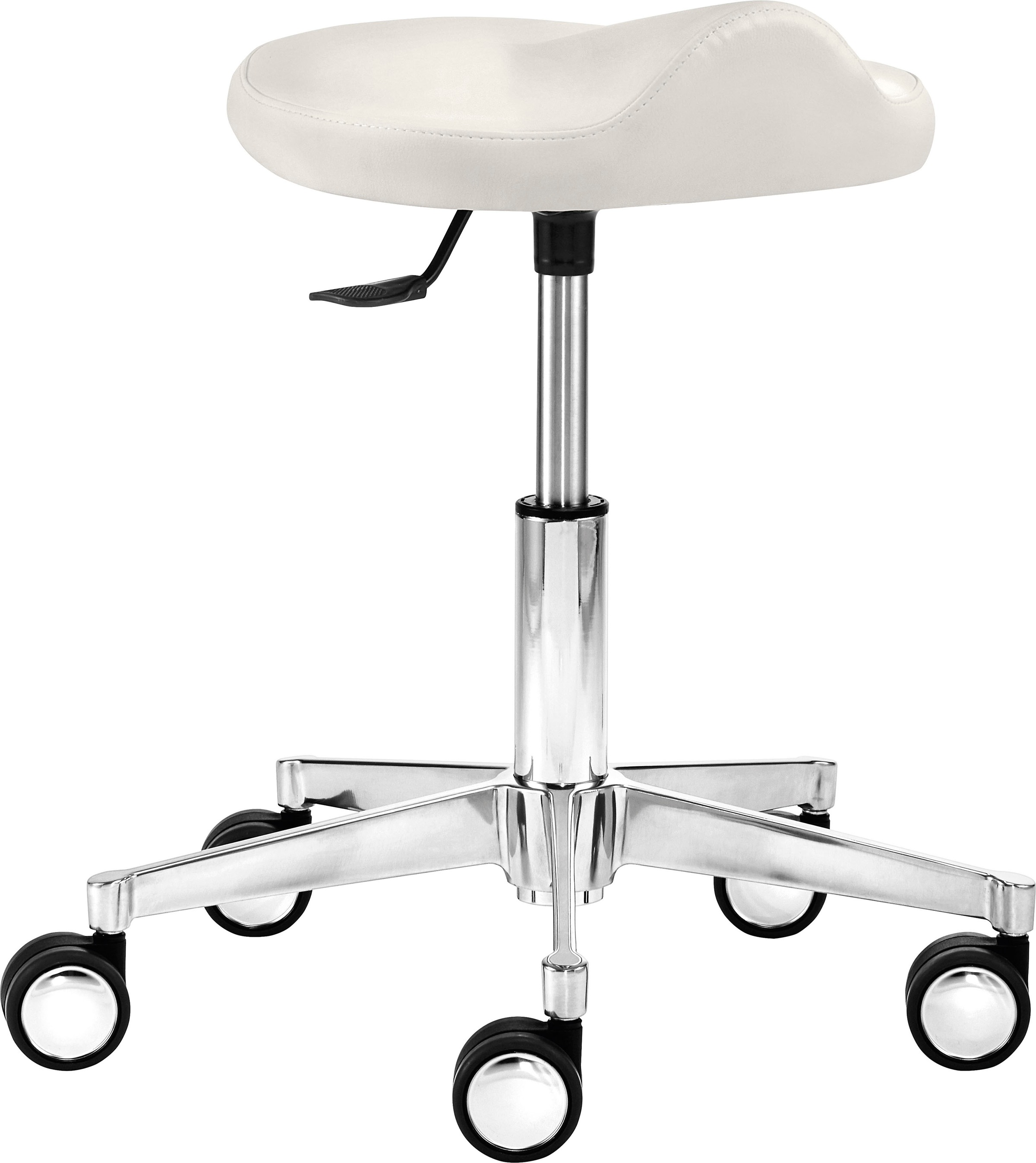 Mayer Sitzmöbel, Drehhocker »1291« 1 Stk. tlg. Funktionsdrehhocker 1291, Polarweiß, 100% Polyesterstrick mit Beschichtung 100% Vinyl, B/H/T: 52 cm x 