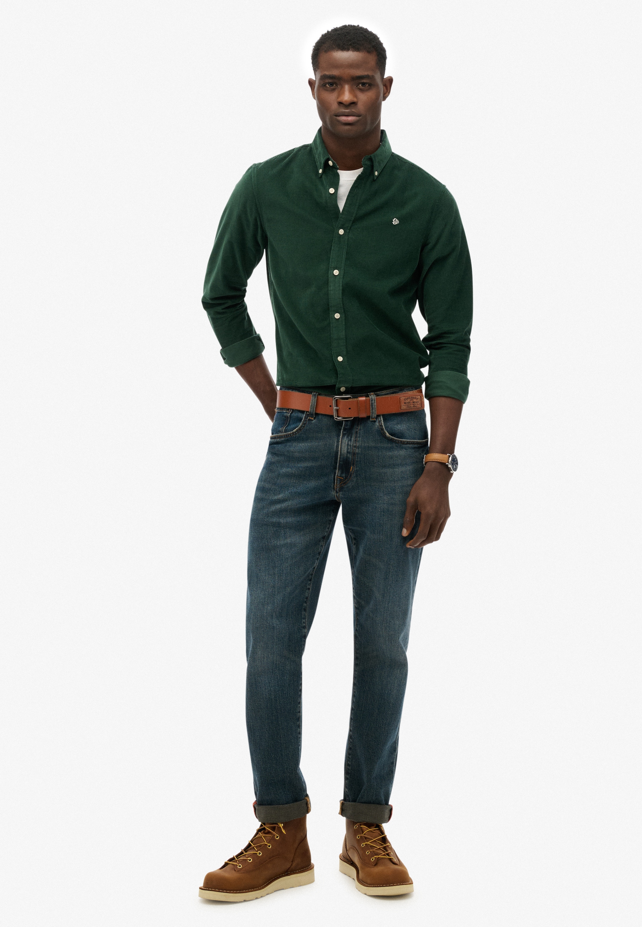 Superdry Langarmhemd »CLASSIC NEEDLE CORD SHIRT« Baumwolle, regular fit