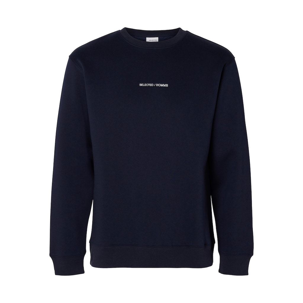 SELECTED HOMME Sweatshirt »SLHHANKIE LOGO CREW NECK SWEAT NOOS«