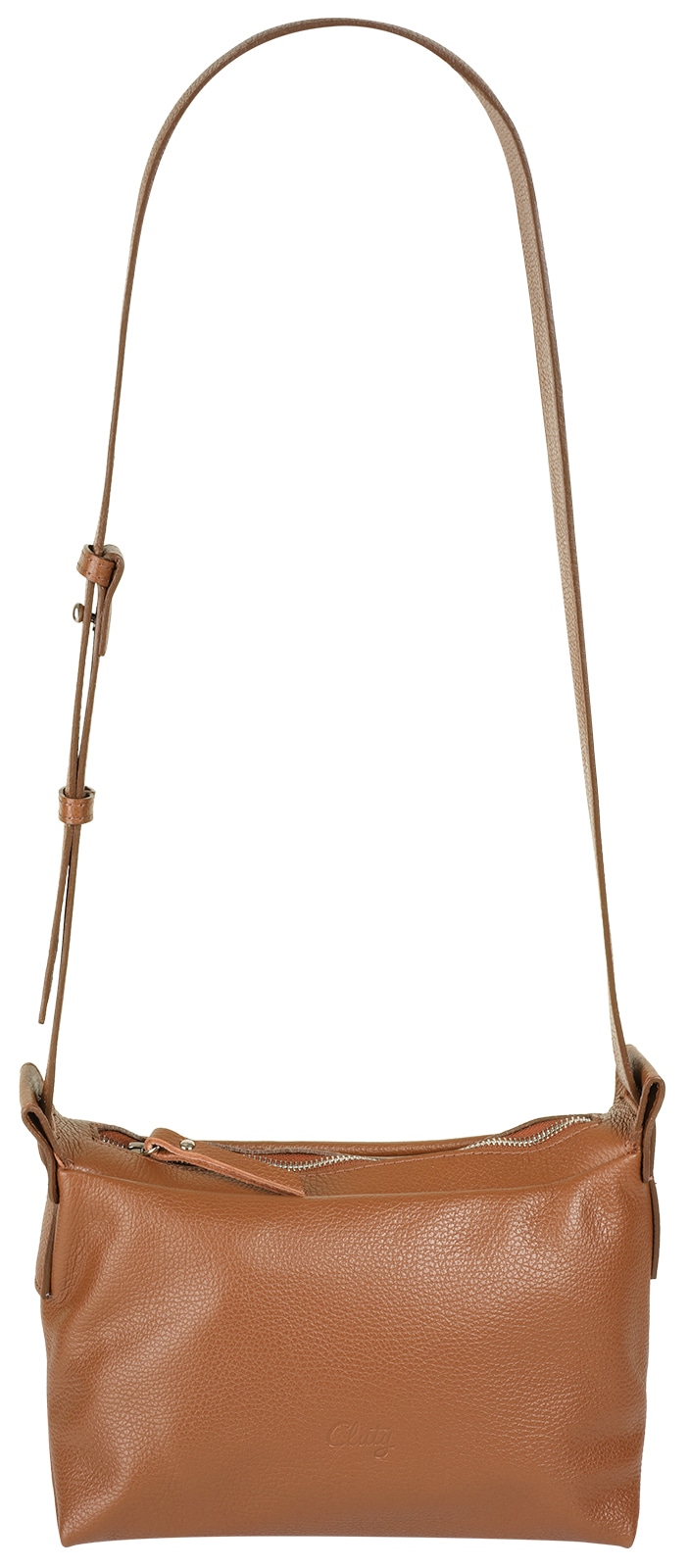 Cluty Umhängetasche echt Leder, Made in Italy