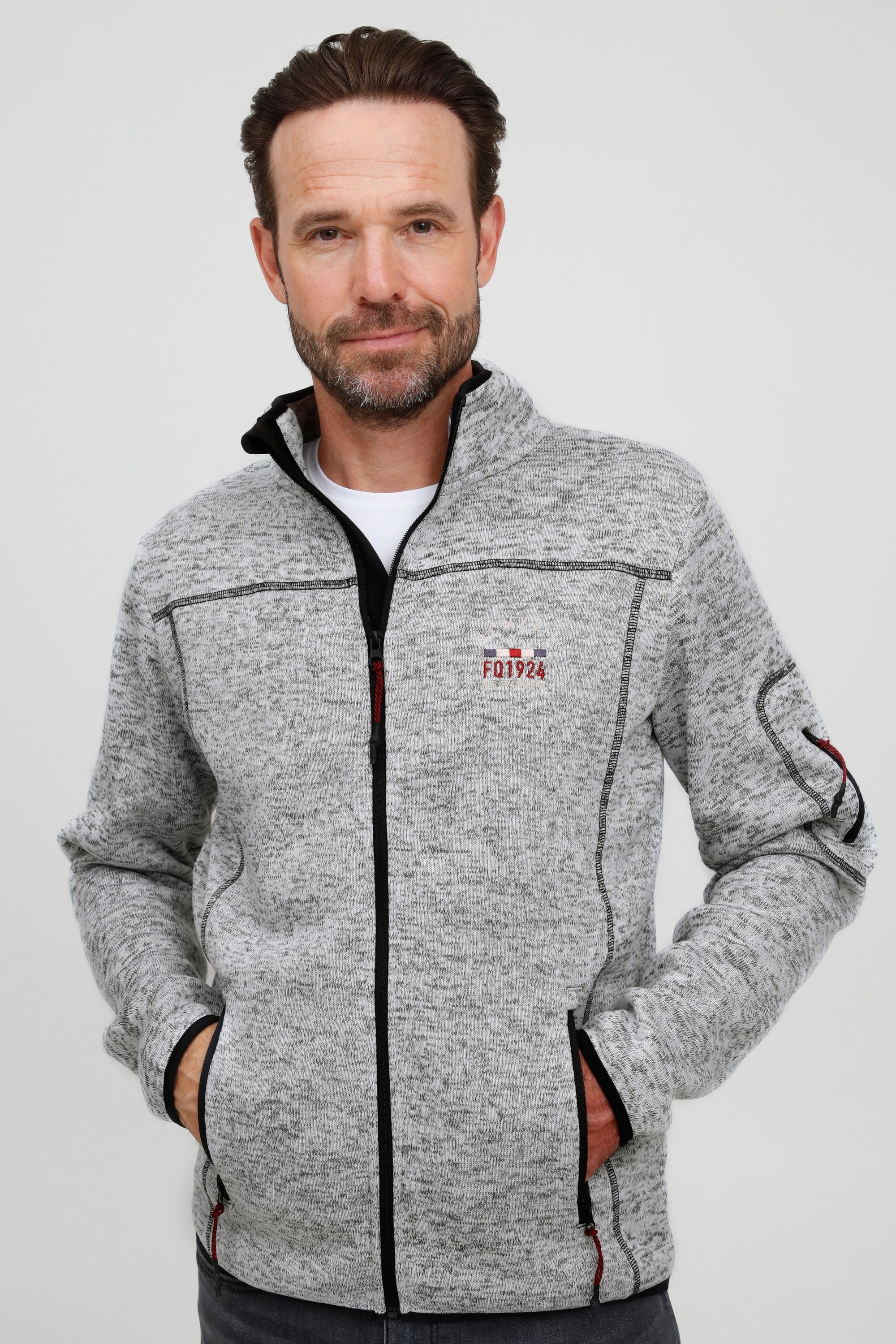 FQ1924 Fleecejacke »Fleecejacke FQBikker«, ohne Kapuze