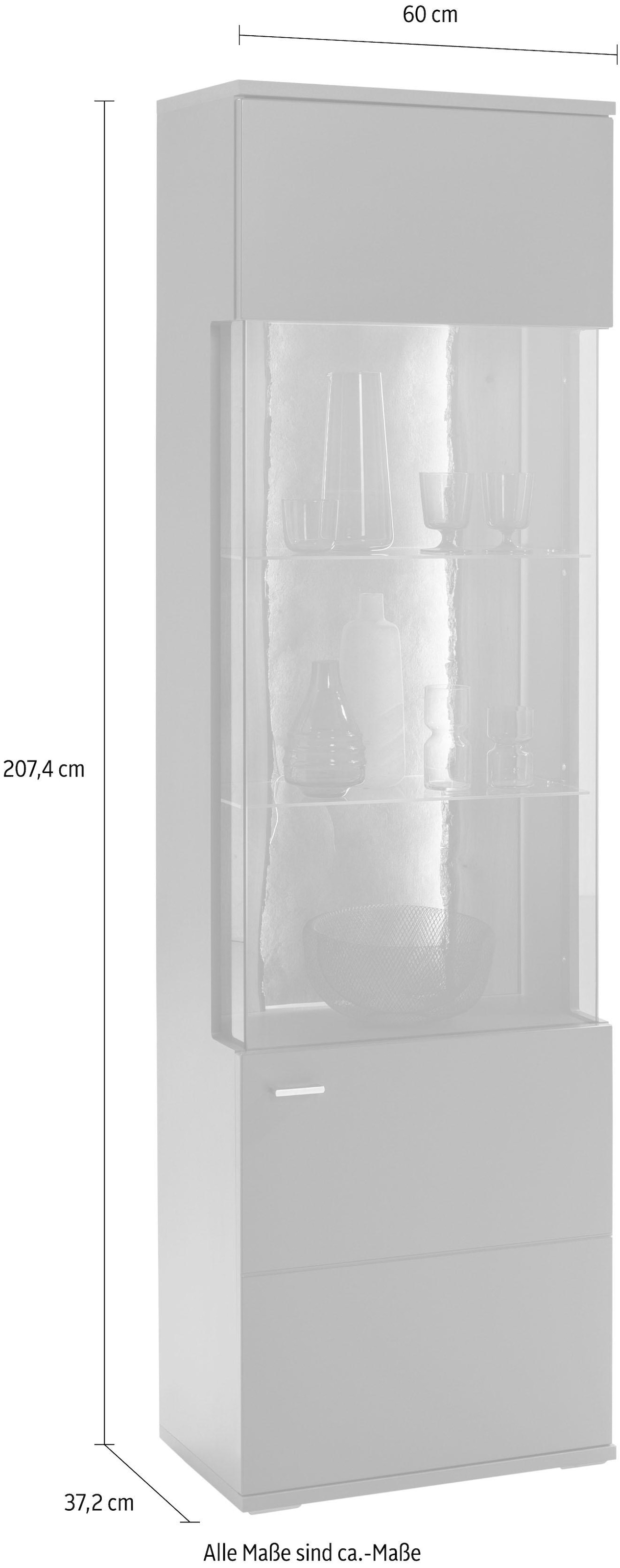 set one by Musterring Vitrine »TACOMA«, Typ 01, Höhe 207, 4 cm, mit getönter  Glastür auf Rechnung kaufen | Vitrinenschränke
