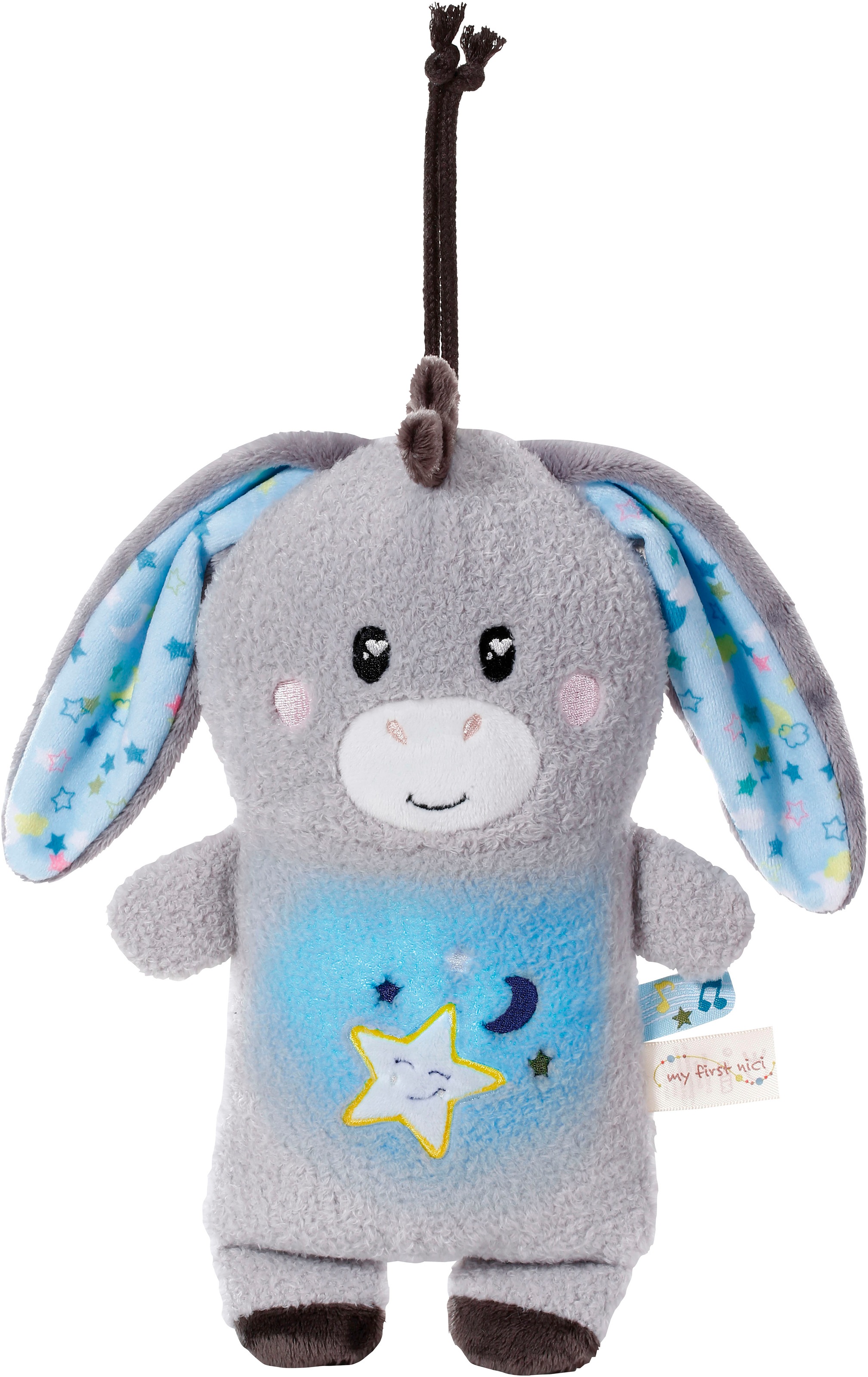 Nici Kuscheltier »My First NICI, Esel Littledoo 25 cm«, Baby Einschlafhilfe; mit Licht und Sound