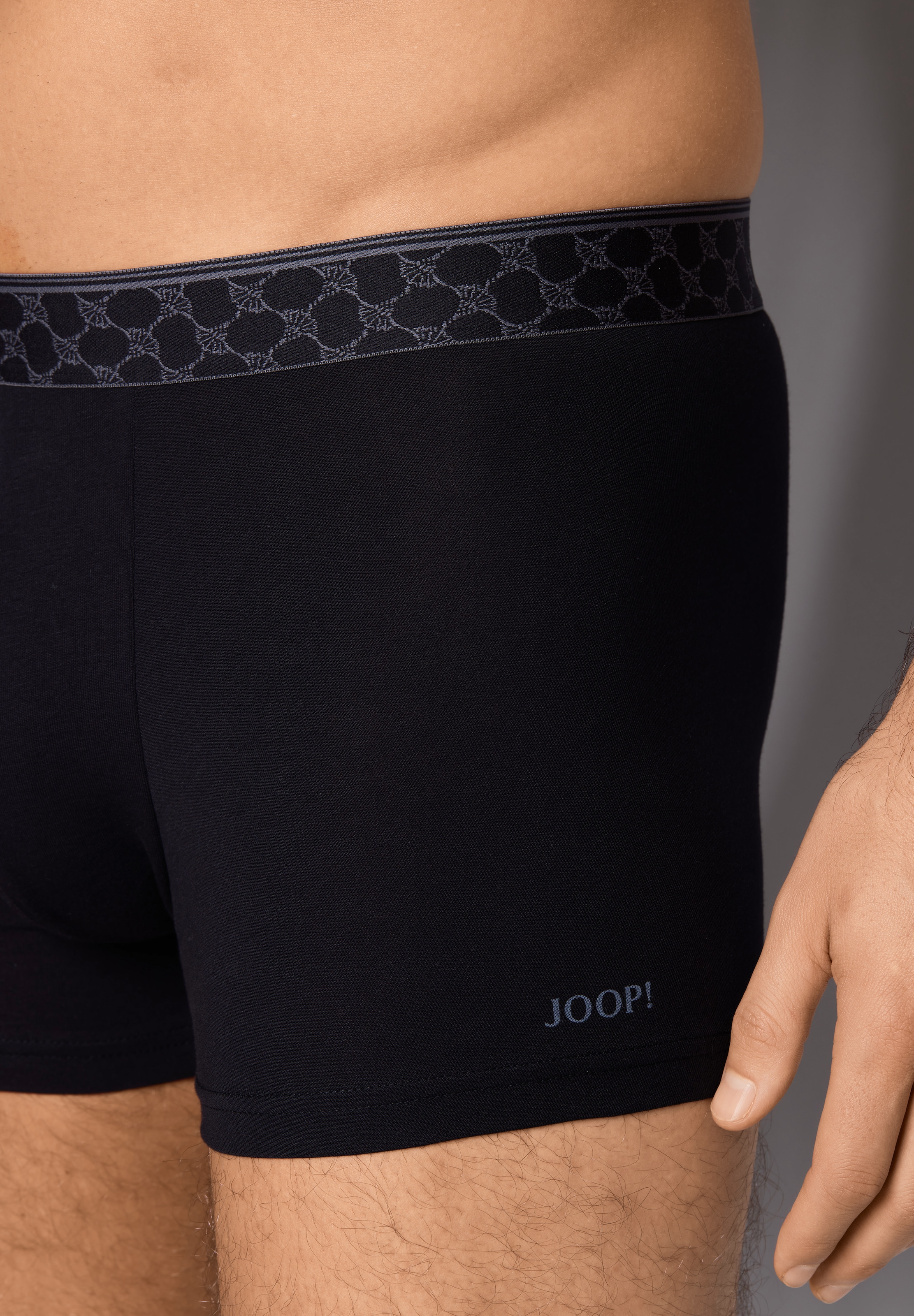 JOOP! Boxershorts »Everyday« ohne Eingriff, Cornflower-Logobund, Baumwollmix