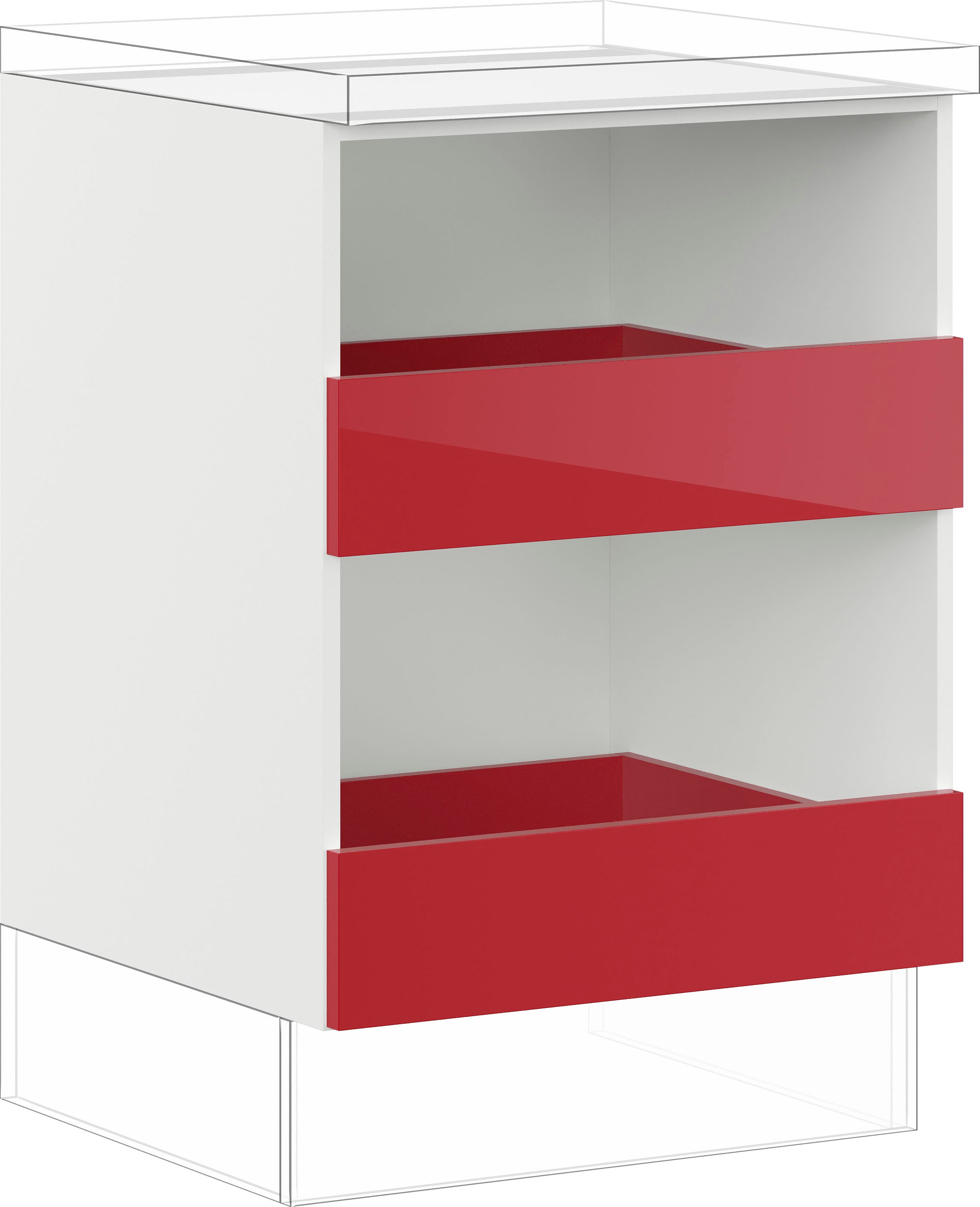 IMPULS KÜCHEN Unterschrank »"Turin", Breite/Höhe: 60/72,3 cm, mit Soft-Close«, vormontiert, mit Schubkästen