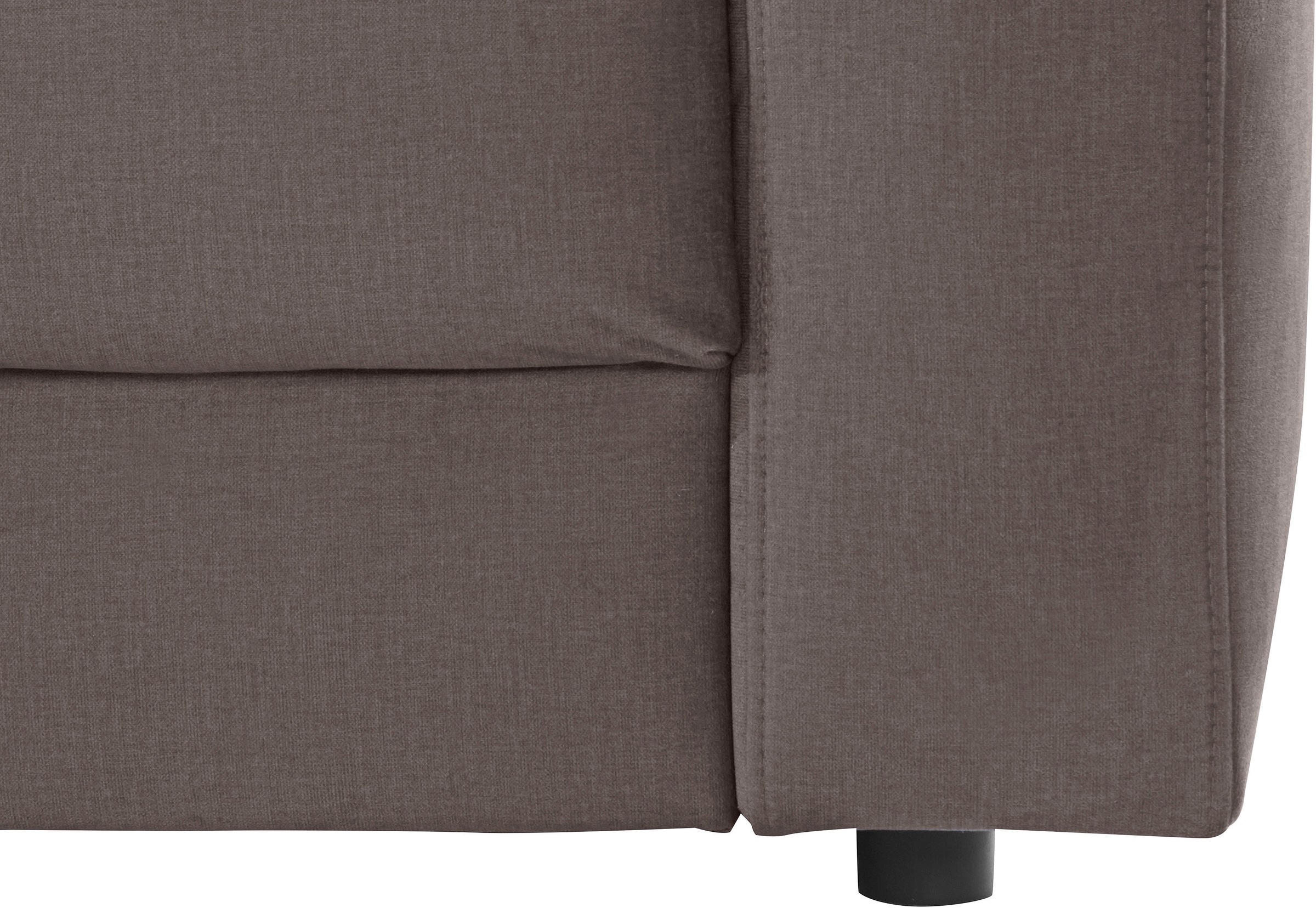 Places of Style Ecksofa »Bloomfield, elegant, viel Platz, Mega Couch, Breite 303cm, L-Form«, extra tiefe Sitzfläche, wahlweise mit Sitztiefenverstellung