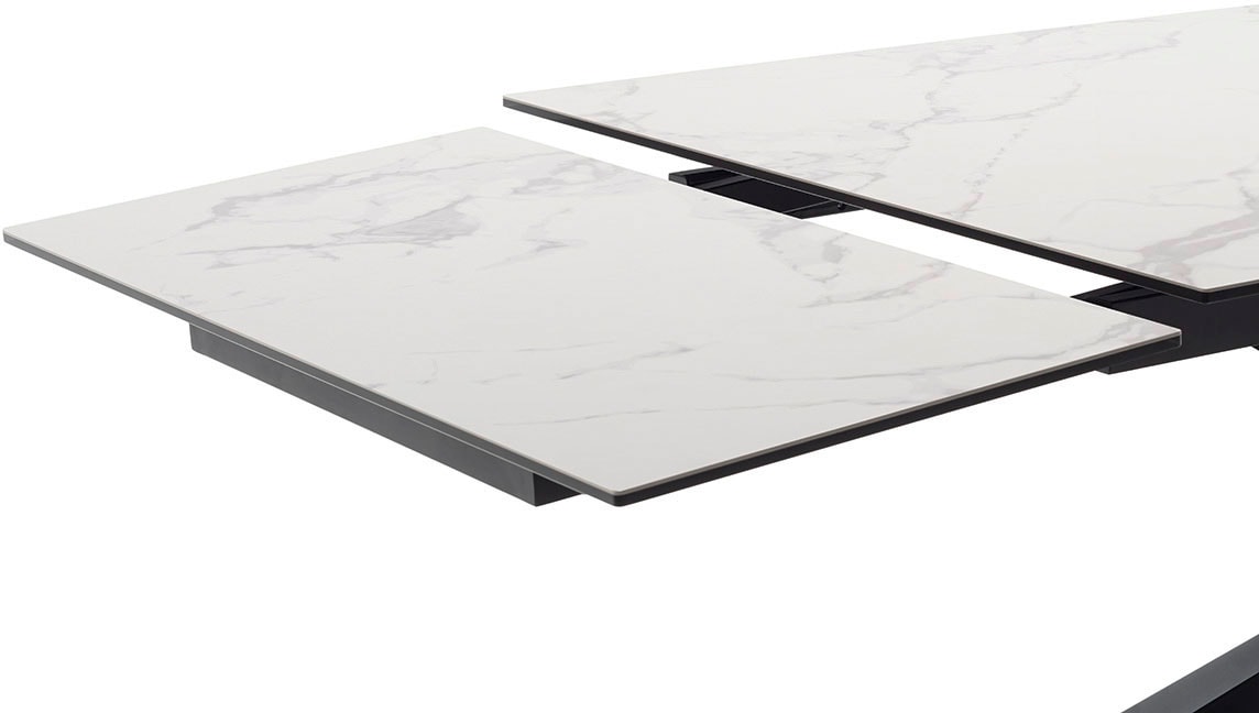 MCA furniture Esstisch »TESERO Auszugtisch 200-300 cm«, (Einzelstück), Keramik,Metall,Marmor-Optik,ausziehbar,belastbar 100kg,10-12 Pers.