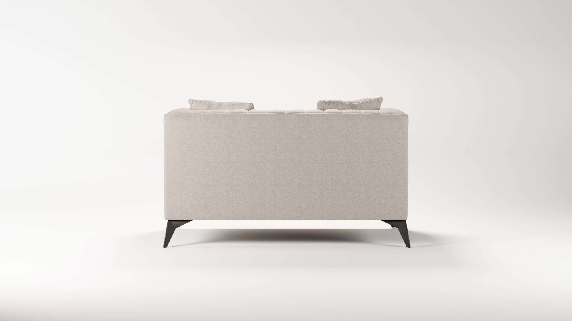 Places of Style Loveseat »MATTHEW Loungesessel, Maße B/T/H: 130/86/74 cm«, incl. Zierkissen, feine Steppung im Rücken, belastbar bis 200kg