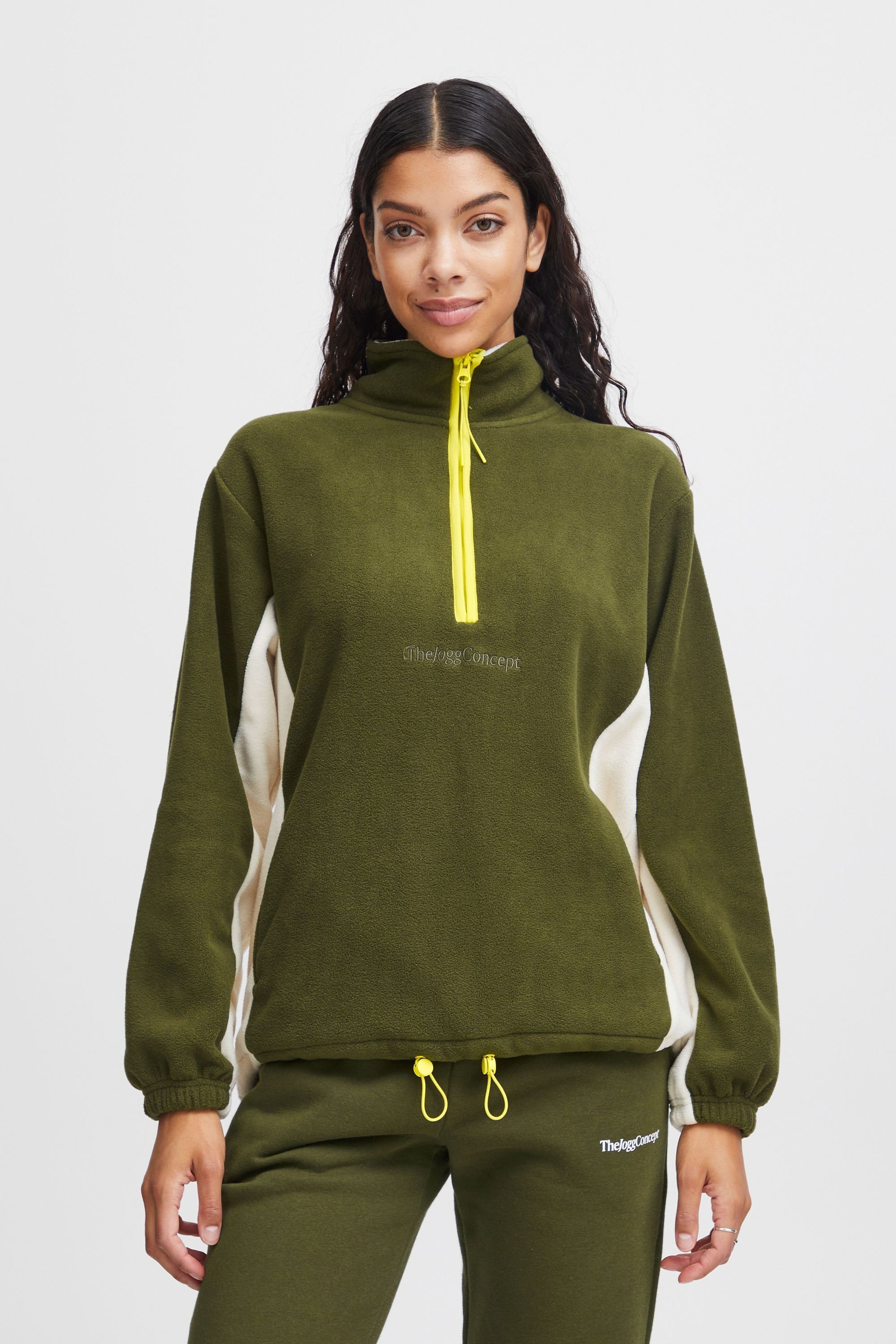 TheJoggConcept Fleecejacke »Fleecejacke JCClara«, ohne Kapuze