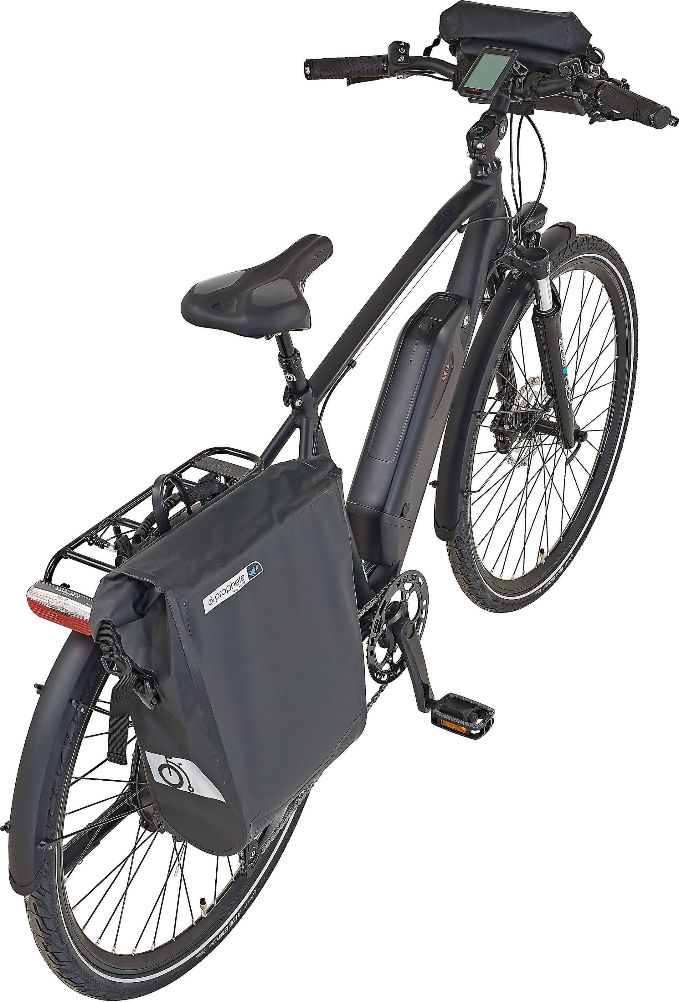 Entdecker 10 e2000 Deore W, bei (mit Heckmotor Prophete »Prophete Gepäckträgertasche-mit RD-T6000, Herren«, Gang, Shimano, 250 E-Bike Lenkertasche)