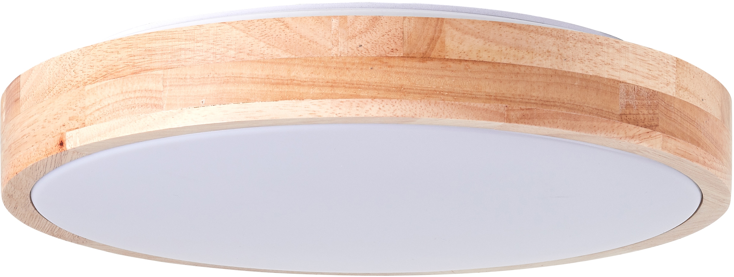 Brilliant LED Deckenleuchte »Slimline« LED-Modul 1 Stk. Ø 34 cm, CCT, 1300 lm, Metall/Holz/Kunststoff, holz hell/weiß
