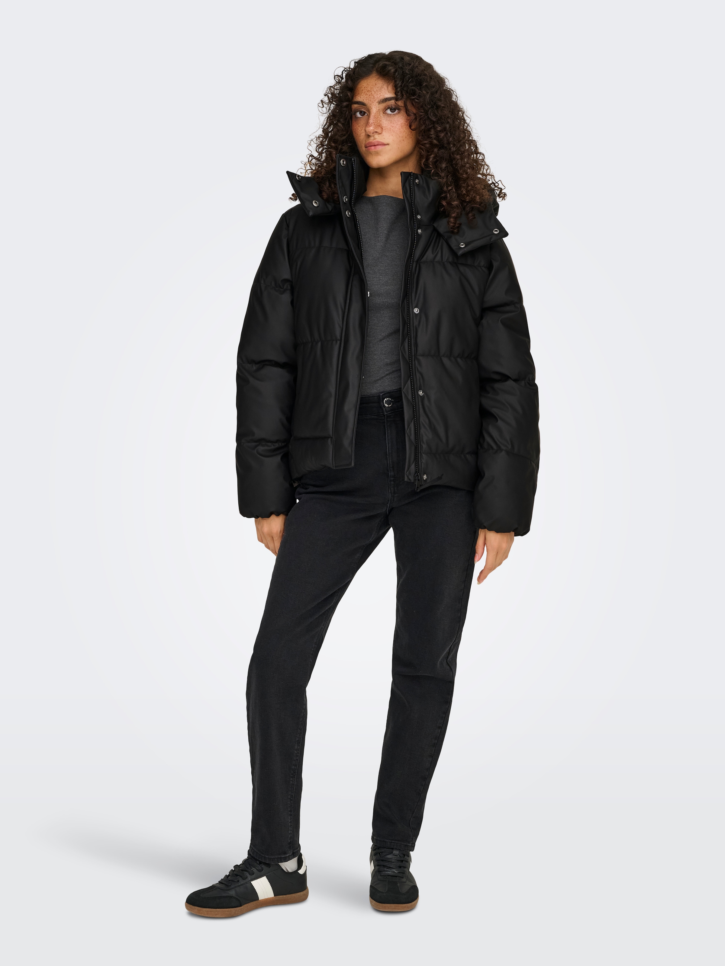 ONLY Steppjacke »ONLAGNES COATED PUFFER JACKET OTW« mit Kapuze