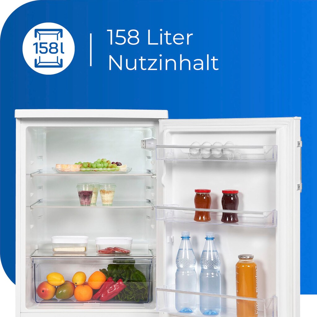 exquisit Vollraumkühlschrank, KS18-V-H-170E weiss, 85,0 cm hoch, 60,0 cm breit