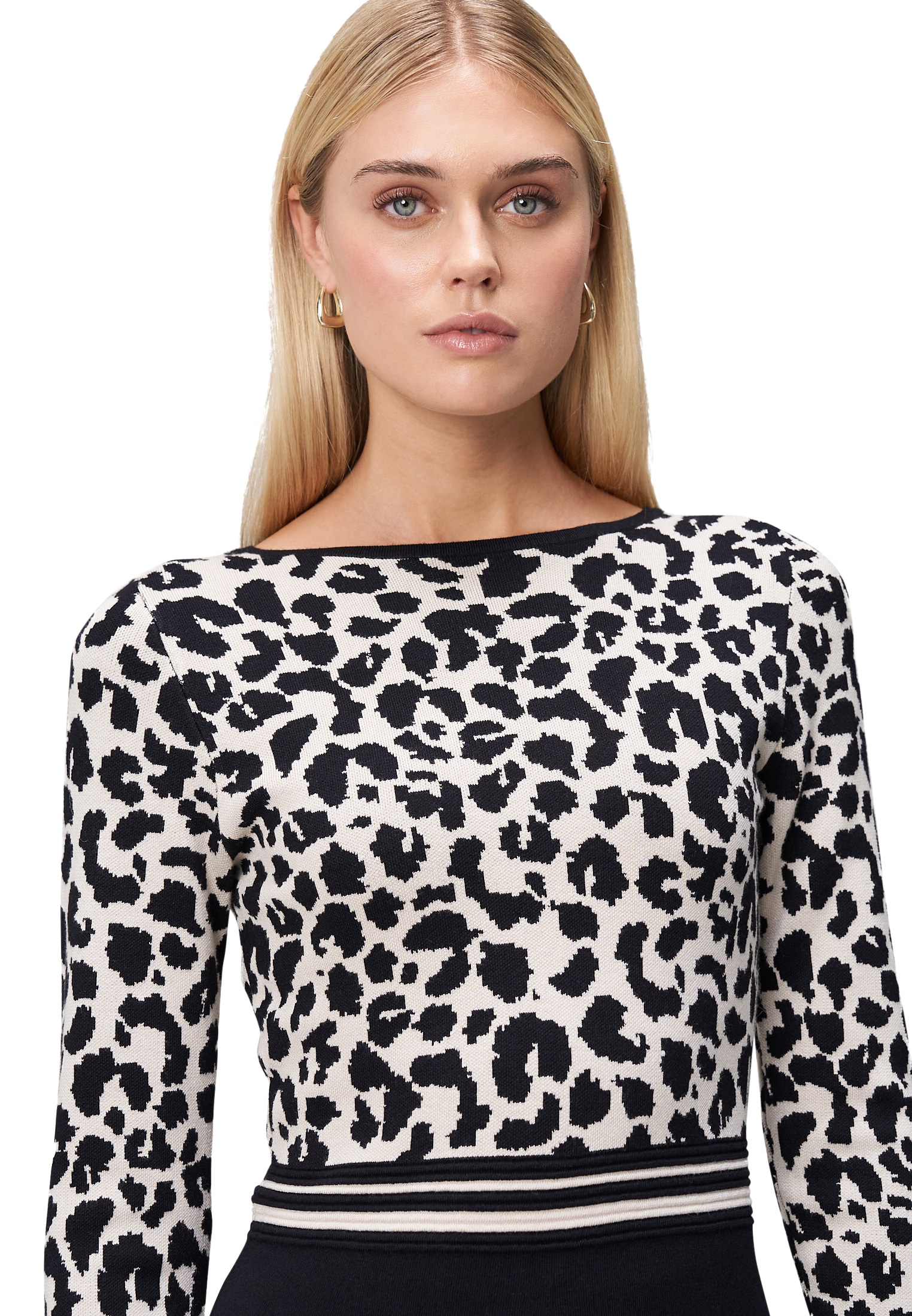 Zero Strickkleid »Strickkleid mit Leomuster«