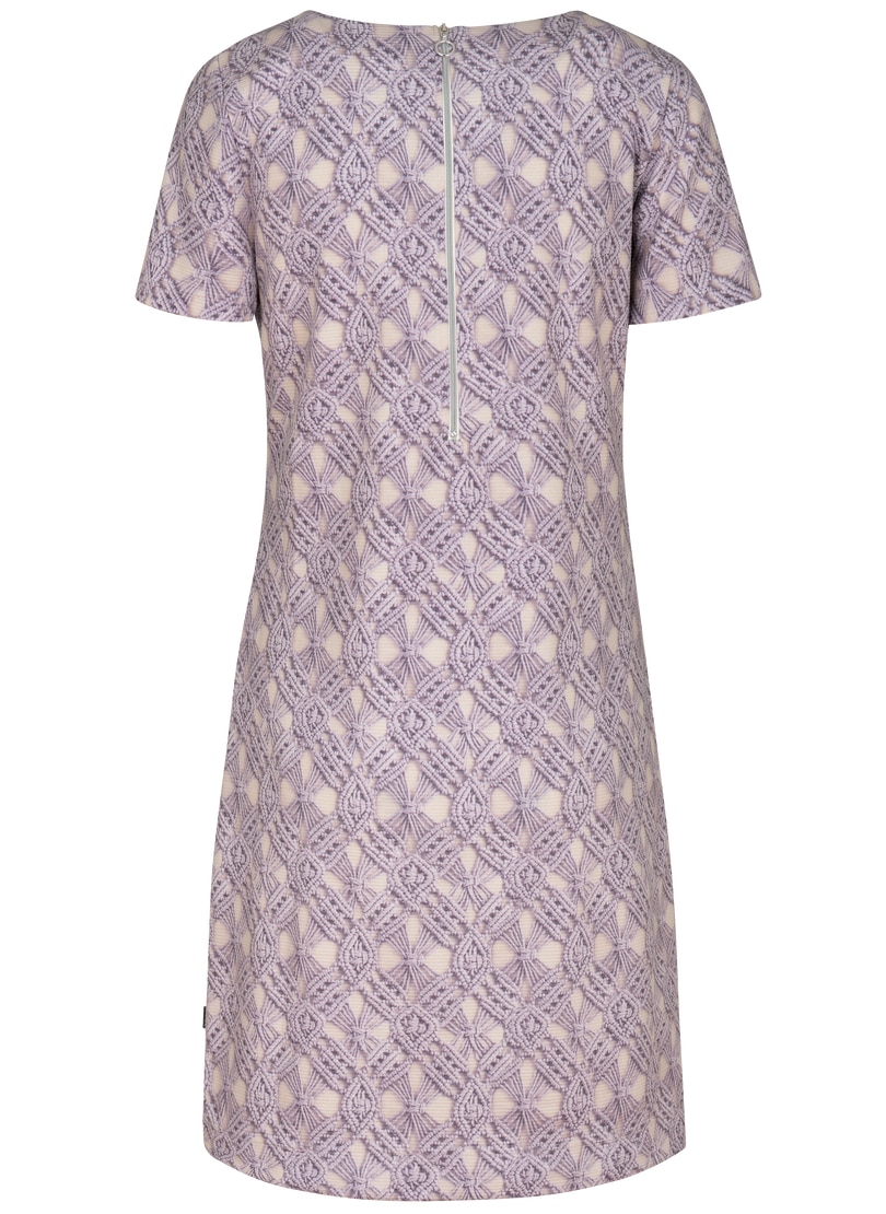 Trigema Jerseykleid »TRIGEMA Kleid mit modischem Allover-Print in Strickoptik«, (1 tlg.)