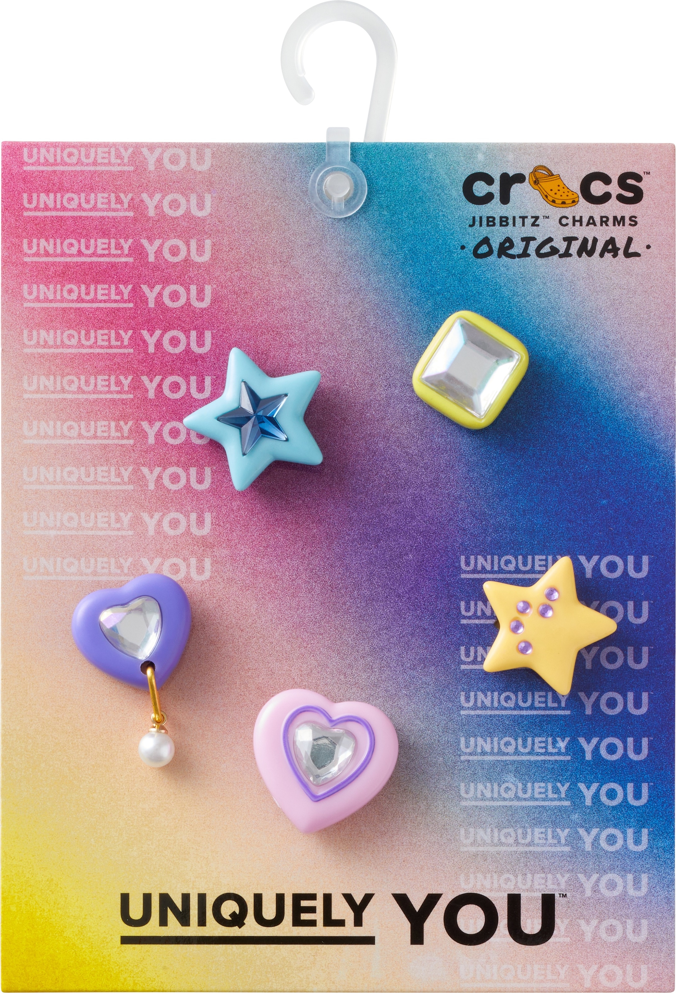 Crocs Schuhanstecker »Jibbitz™ Dazzling Gems«, (Set, 5 tlg., Kein Spielzeug. Nicht für Kinder unter 3 Jahren geeignet), Charm, Anstecker für Crocs Schuhe