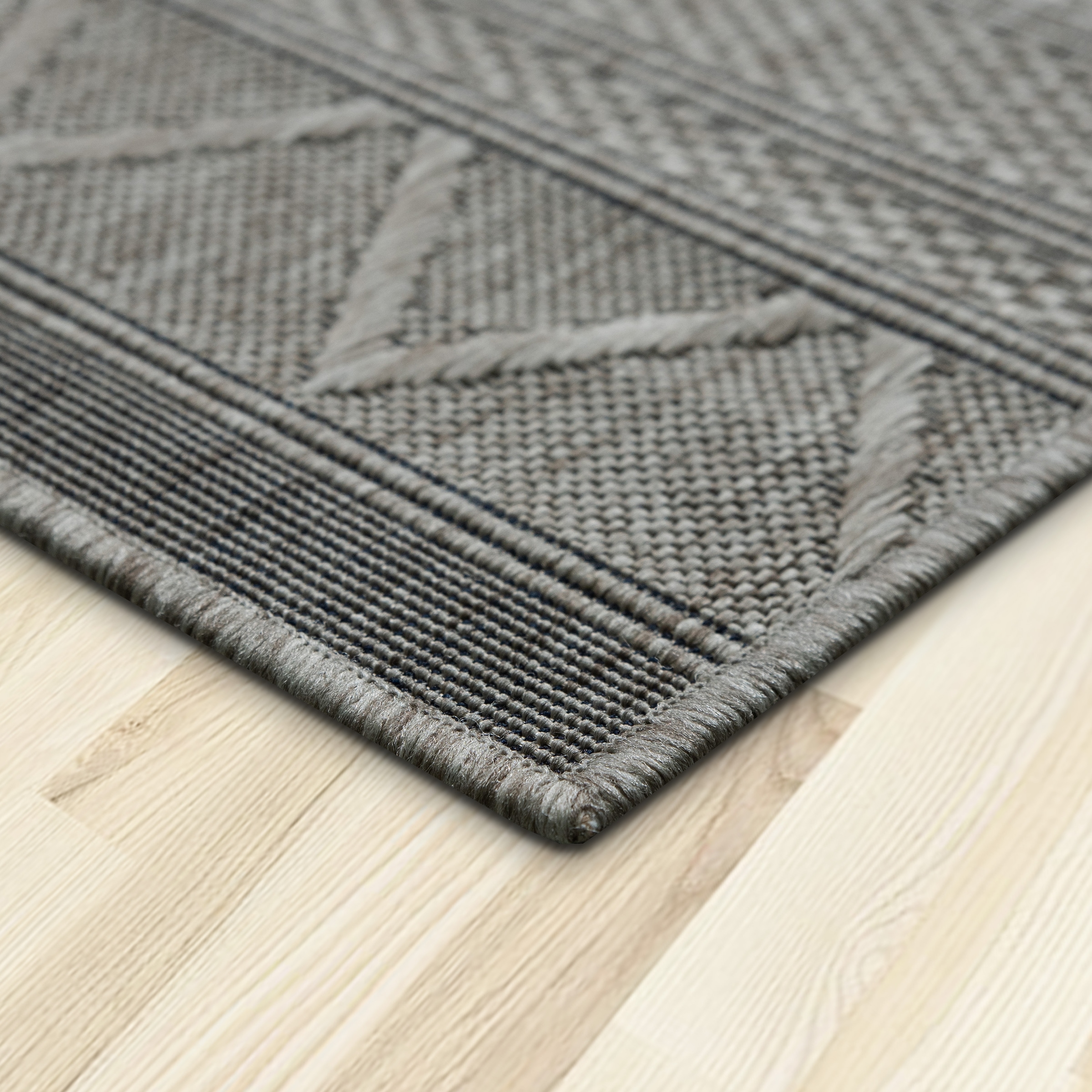 my home Teppich »Toronto auch als Läufer erhältlich« rechteckig 3 mm Höhe In- und Outdoor geeignet, Sisal-Optik, Wetterfest & UV-beständig, Boho