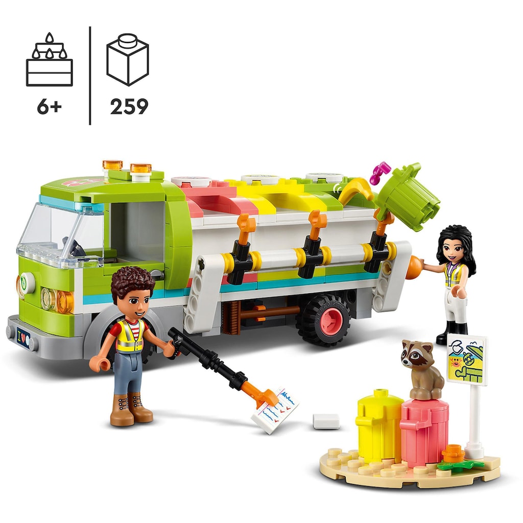 LEGO® Konstruktionsspielsteine »Recycling-Auto (41712), LEGO® Friends«, (259 St.)