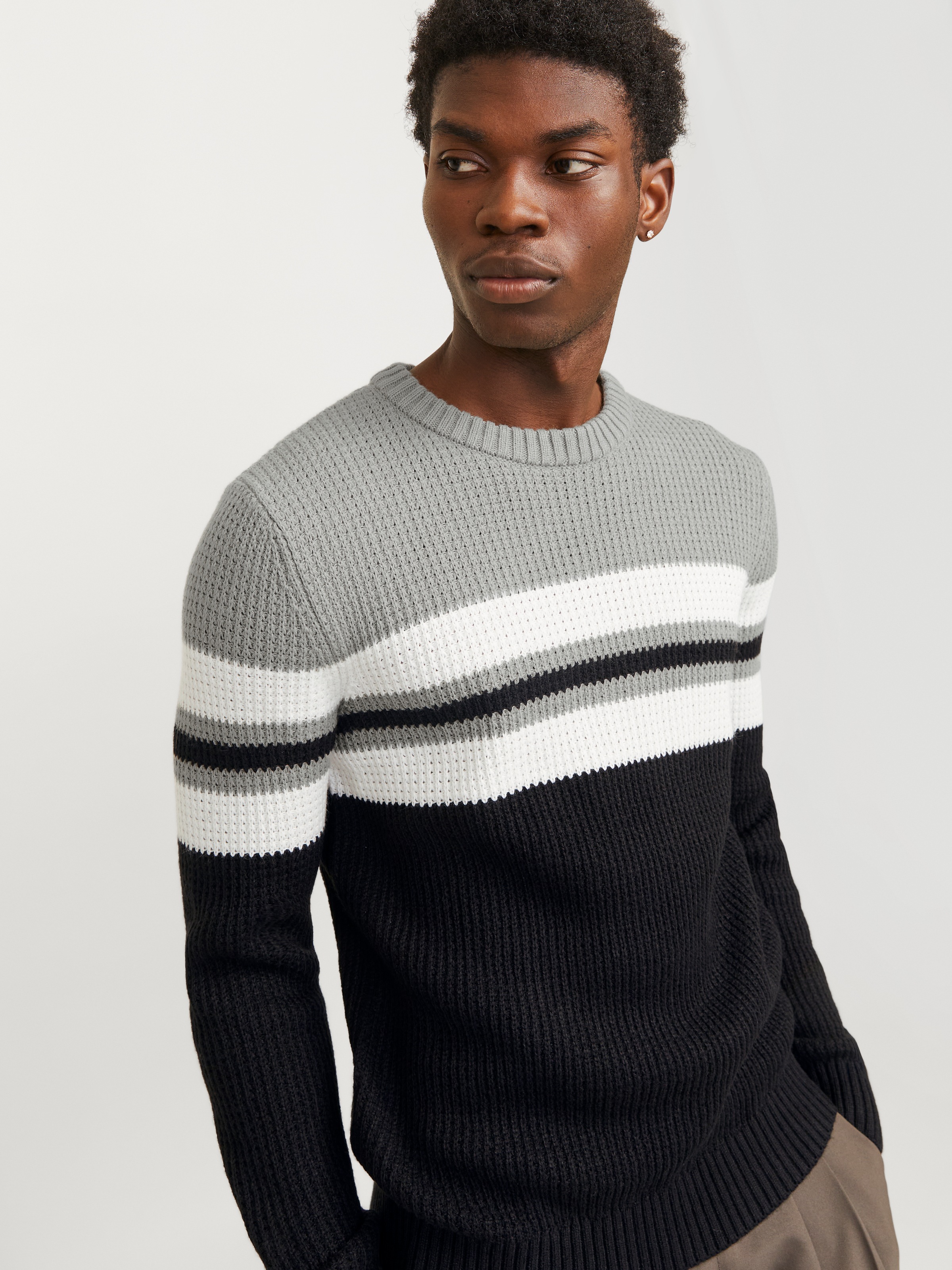 Jack & Jones Rundhalspullover »JJSANDER KNIT CREW NECK«