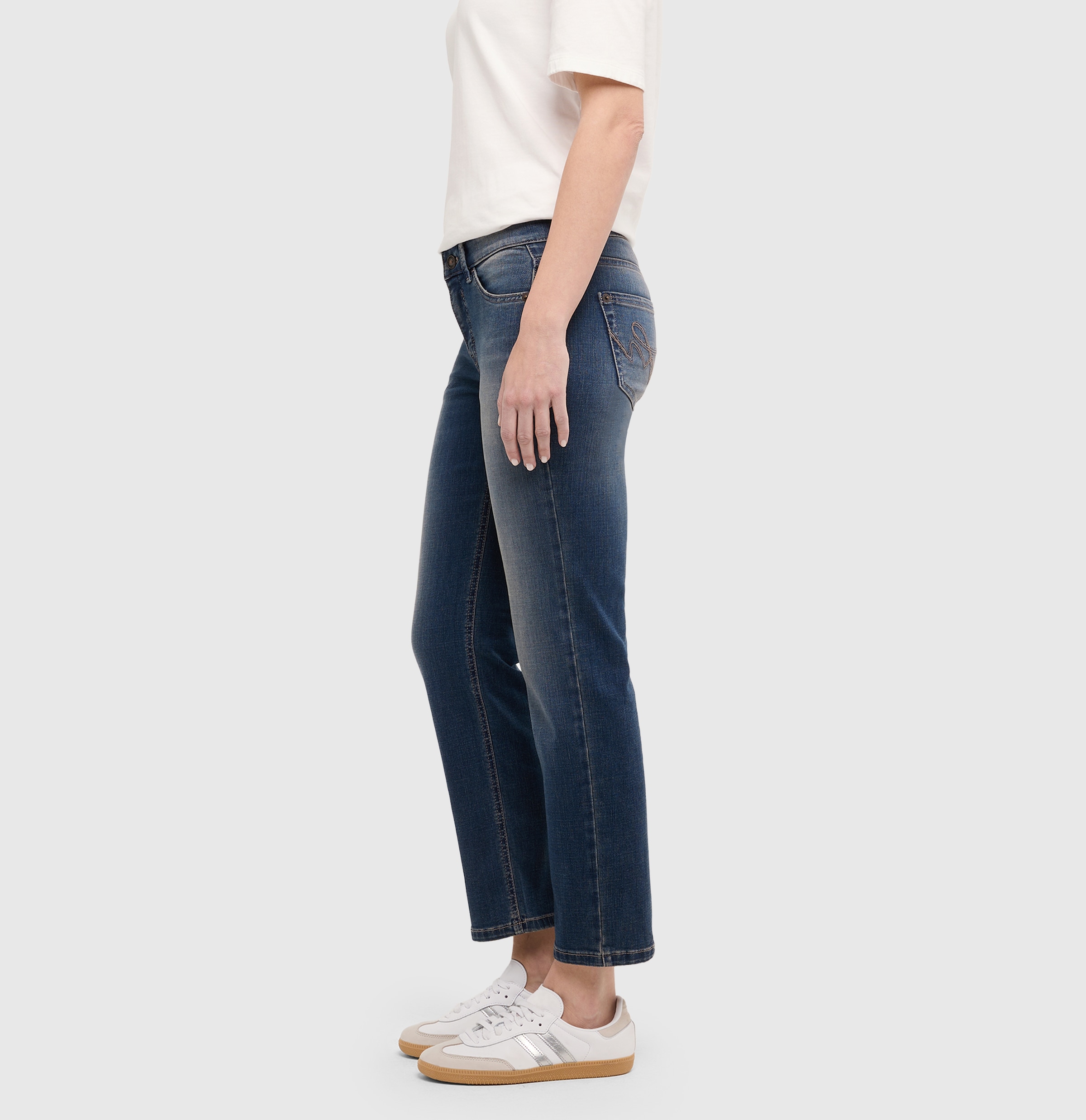 MAC Slim-fit-Jeans »CARRIE straight« Atmungsaktiver Ganzjahres-Denim