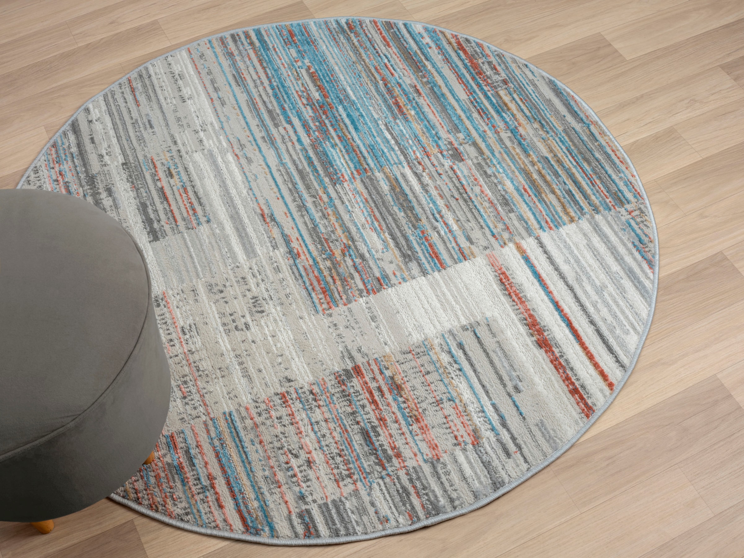 Myflair Möbel & Accessoires Teppich »My Colors« rund 8 mm Höhe Kurzflor, Retro-Design, besonders weich durch Microfaser