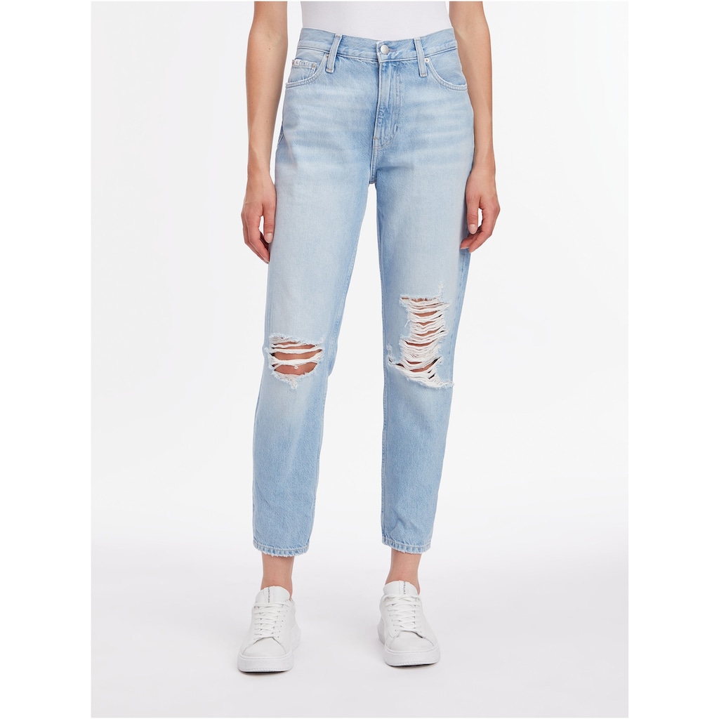 Calvin Klein Jeans Mom-Jeans mit Destroyed-Details auf den Knien