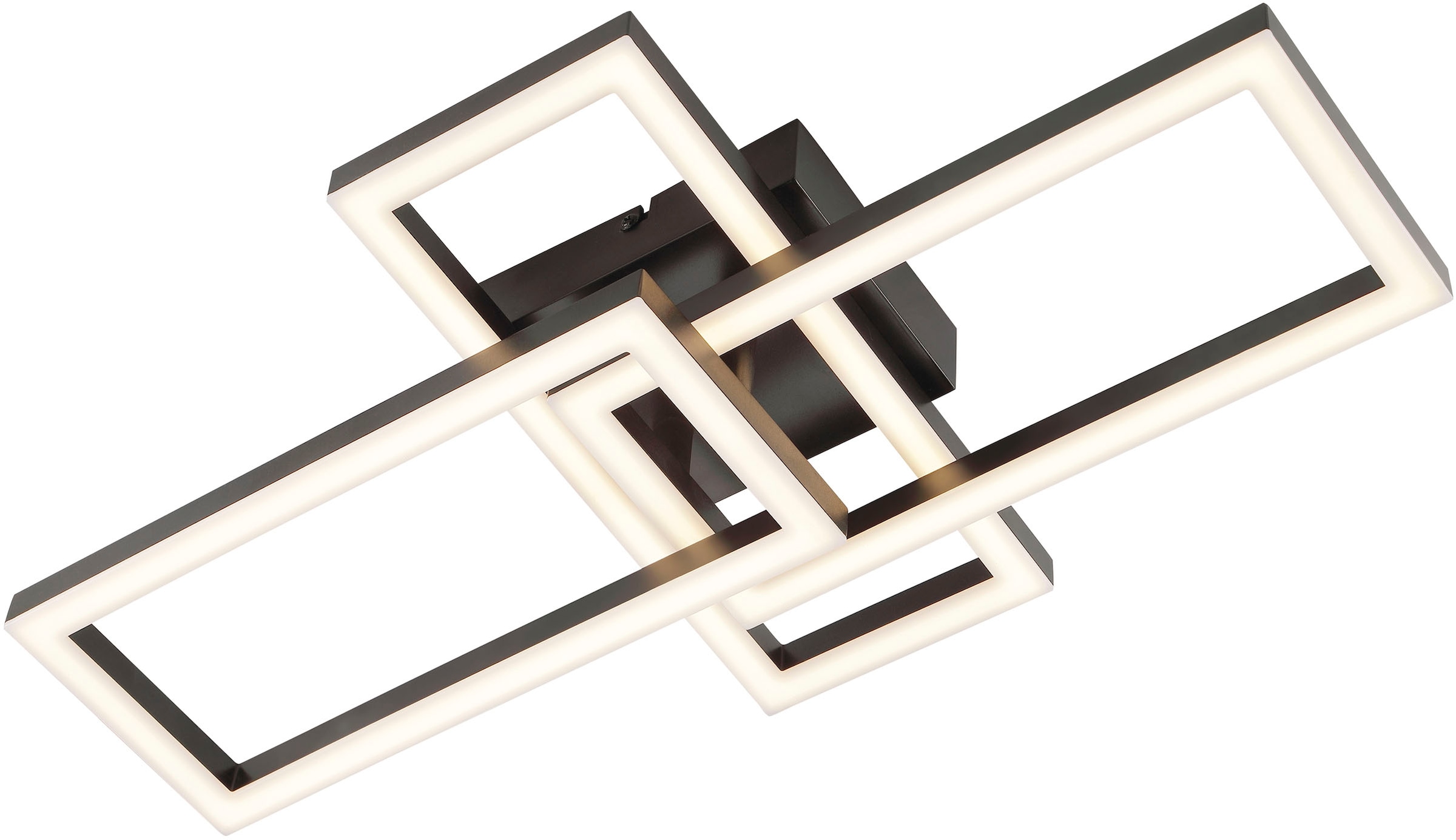 Brilliant LED Deckenleuchte »Tavora« LED-Modul Warmweiß LED-Profilleuchte, 2200 lm, 3000 K, 48 x 28 cm, Kunststoff schwarz