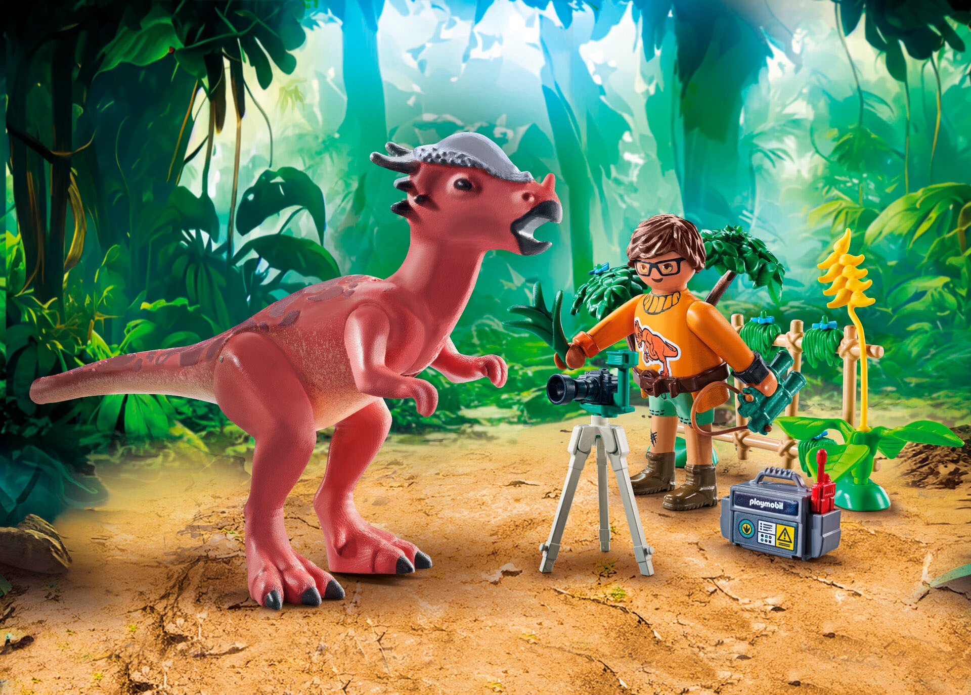Playmobil® Konstruktions-Spielset »Stygimoloch-Beobachtung (71822), Playmobil Dinos«, (37 St.)