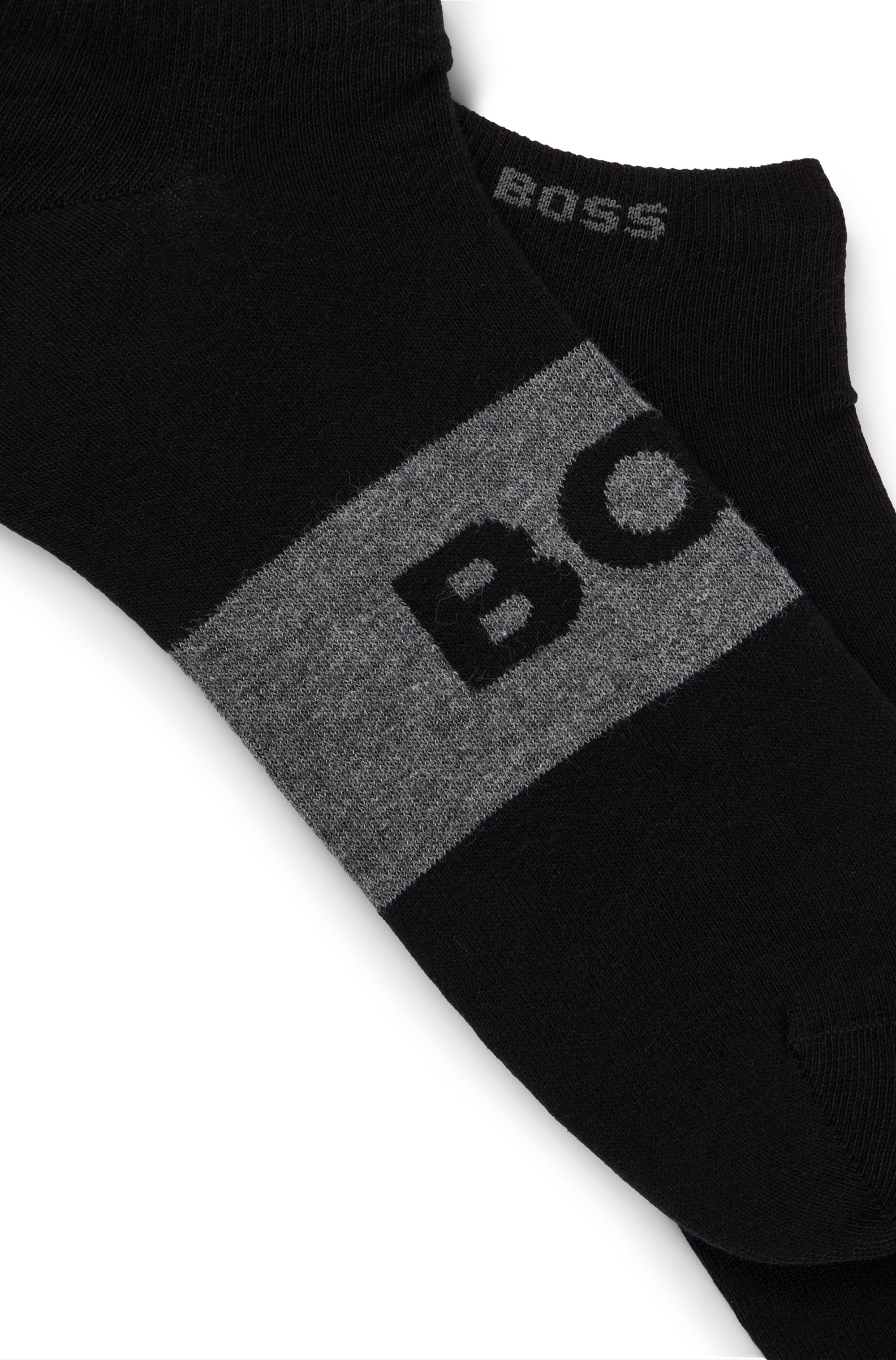 BOSS Businesssocken »2P AS Logo CC«, (Packung, 2 Paar, 2er Pack), mit großem, eingestricktem BOSS Logo-Schriftzug