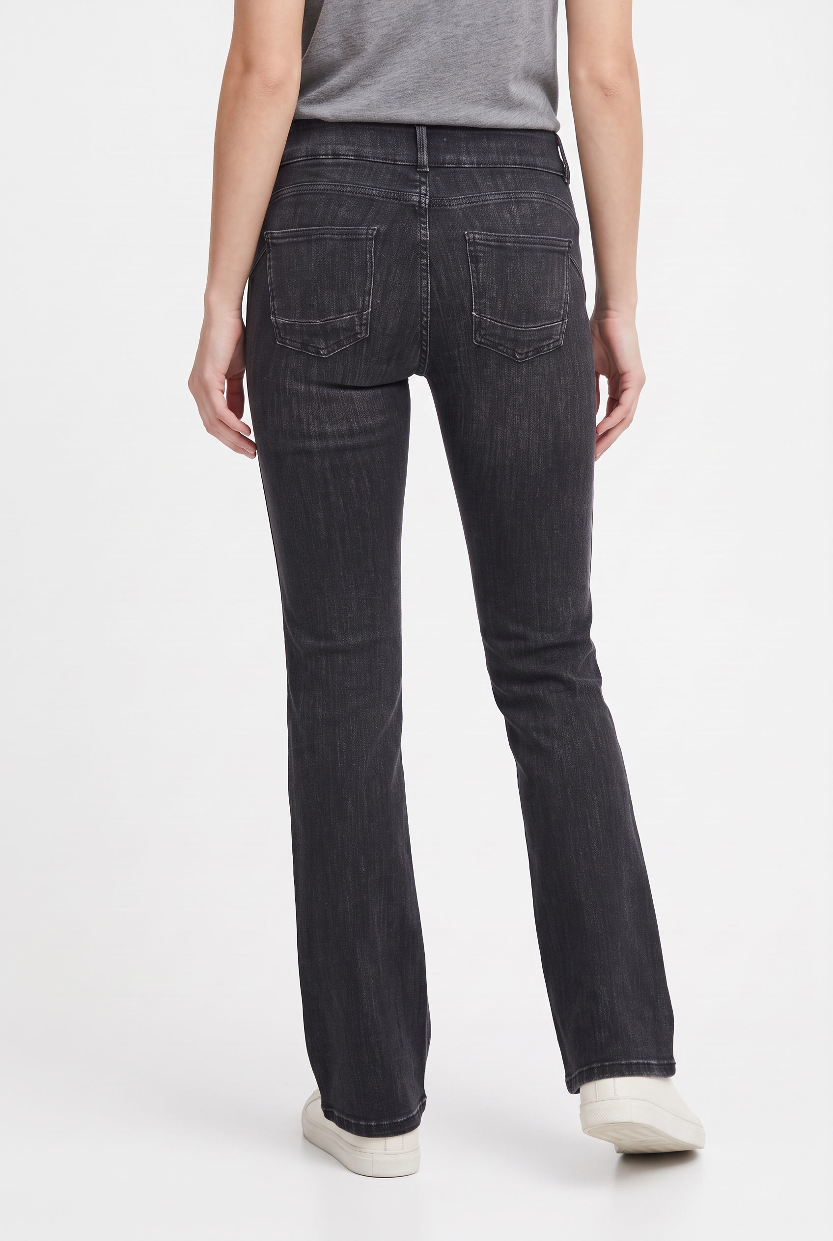 ONLY Bootcut-Jeans »ONLPOWER MW DB PUSH UP FLARED DNM« Baumwollmischung, ausgestellte Beinform